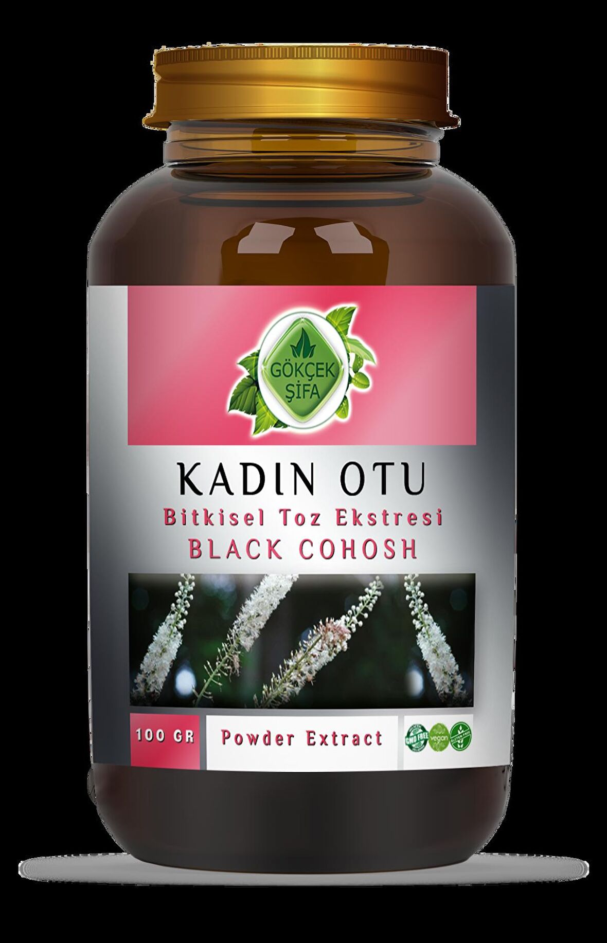 Black Cohosh Kadın Otu Toz Ekstresi 100 gr Cam