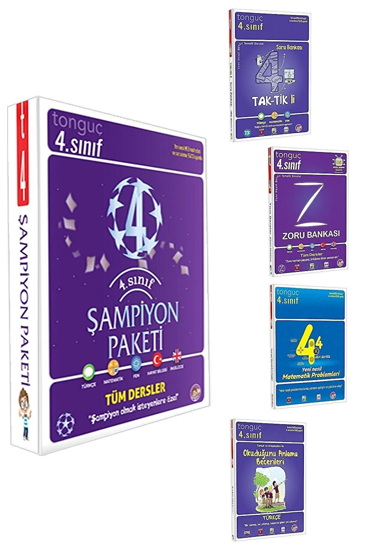 4. Sınıf Şampiyon Paketi - 4 Kitaplı