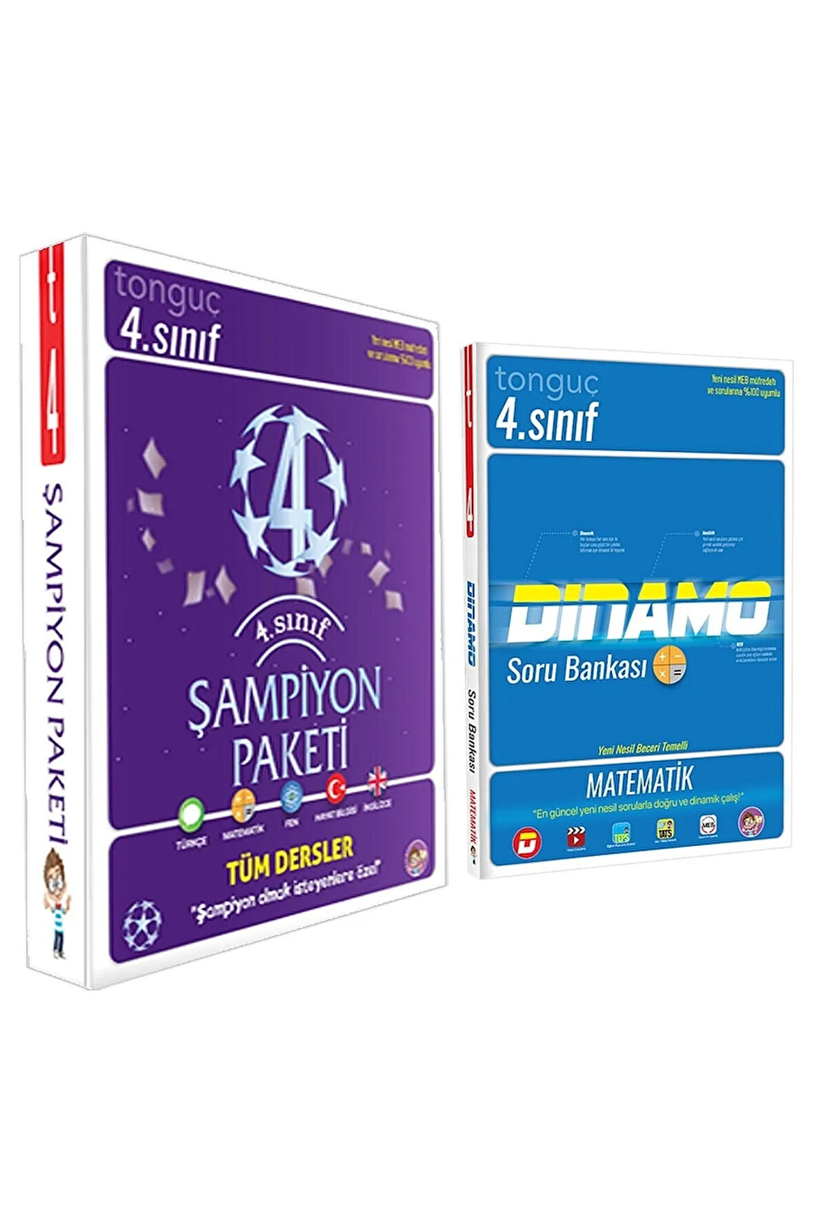 4. Sınıf Şampiyon Paketi + 4. Sınıf Matematik Dinamo Soru Bankası / Toplam 5 Kitap