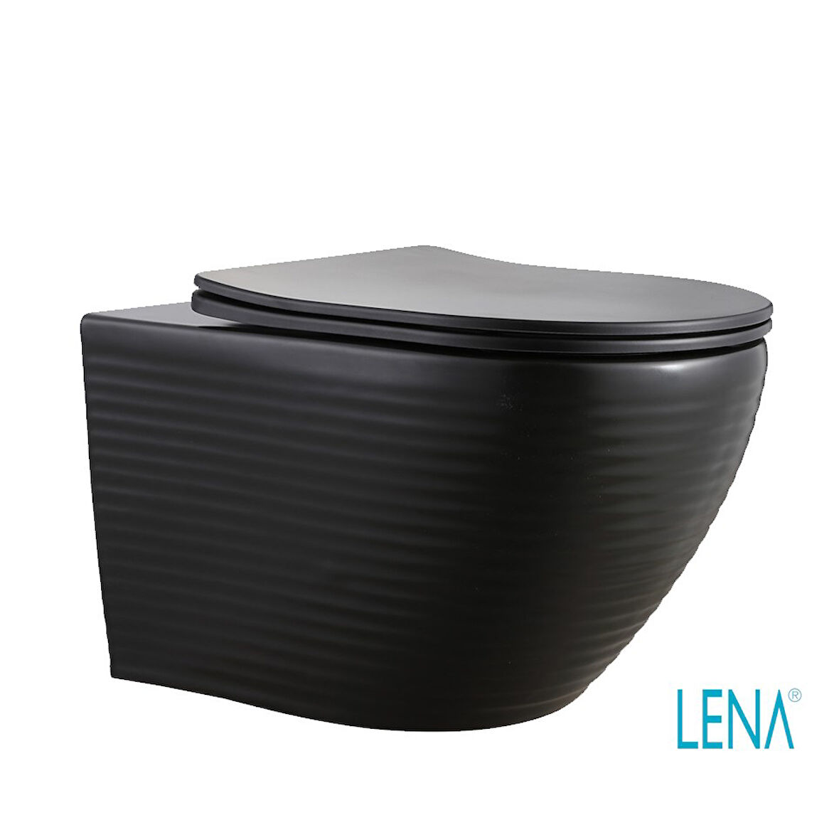 LENA ASMA KLOZET KAPAK DAHİL ET-604 MAT SİYAH