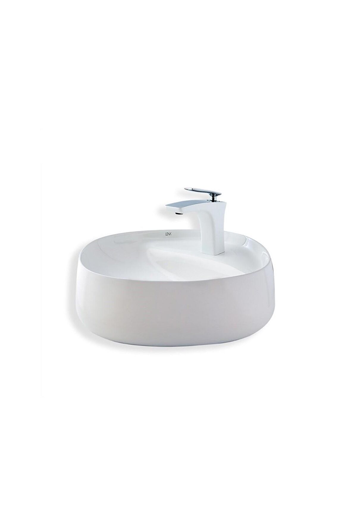 Lena E-2108 Tezgah Üstü Porselen Lavabo