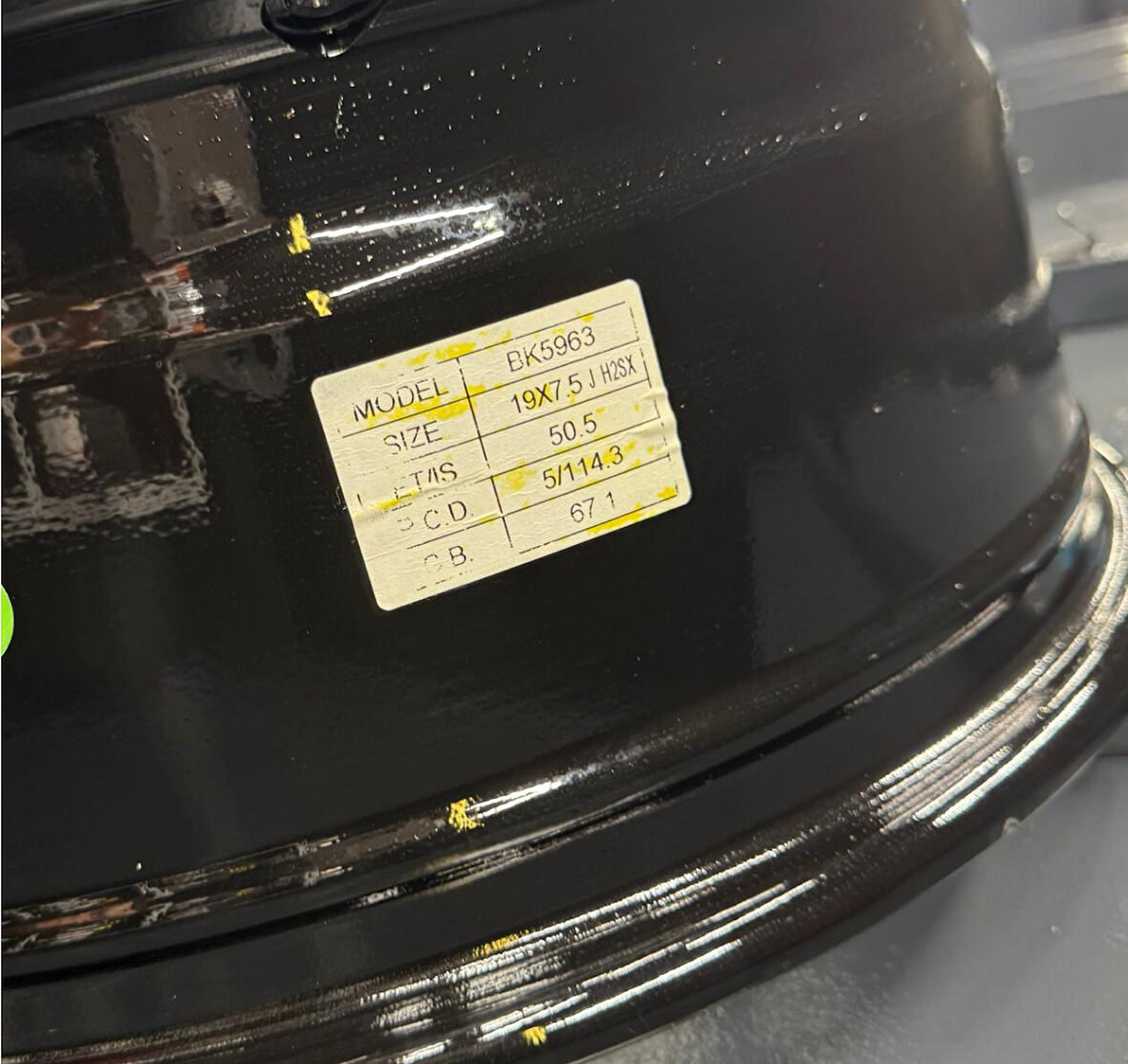 BK-5963 7,5*19 5*114,3 ET50.5 67,1 BLACK MACHİNED JANT 2 li Takım