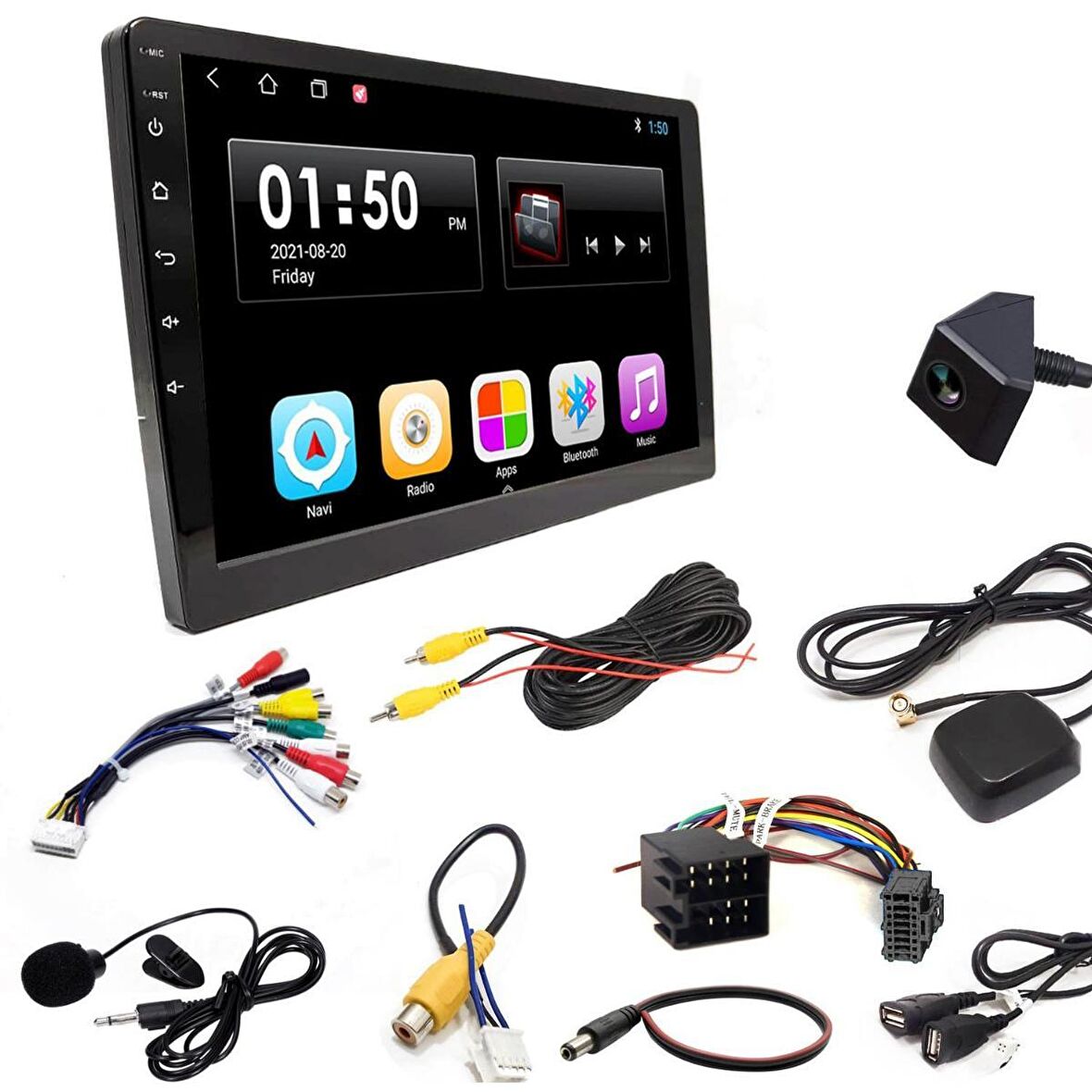 MULTIMEDIA DOUBLE TEYP 10.1" ANDROID 2GB RAM 16 ROM WIFI/GPS/BT/USB/AUX/FM KAMERALI ROADSTAR RD-9700