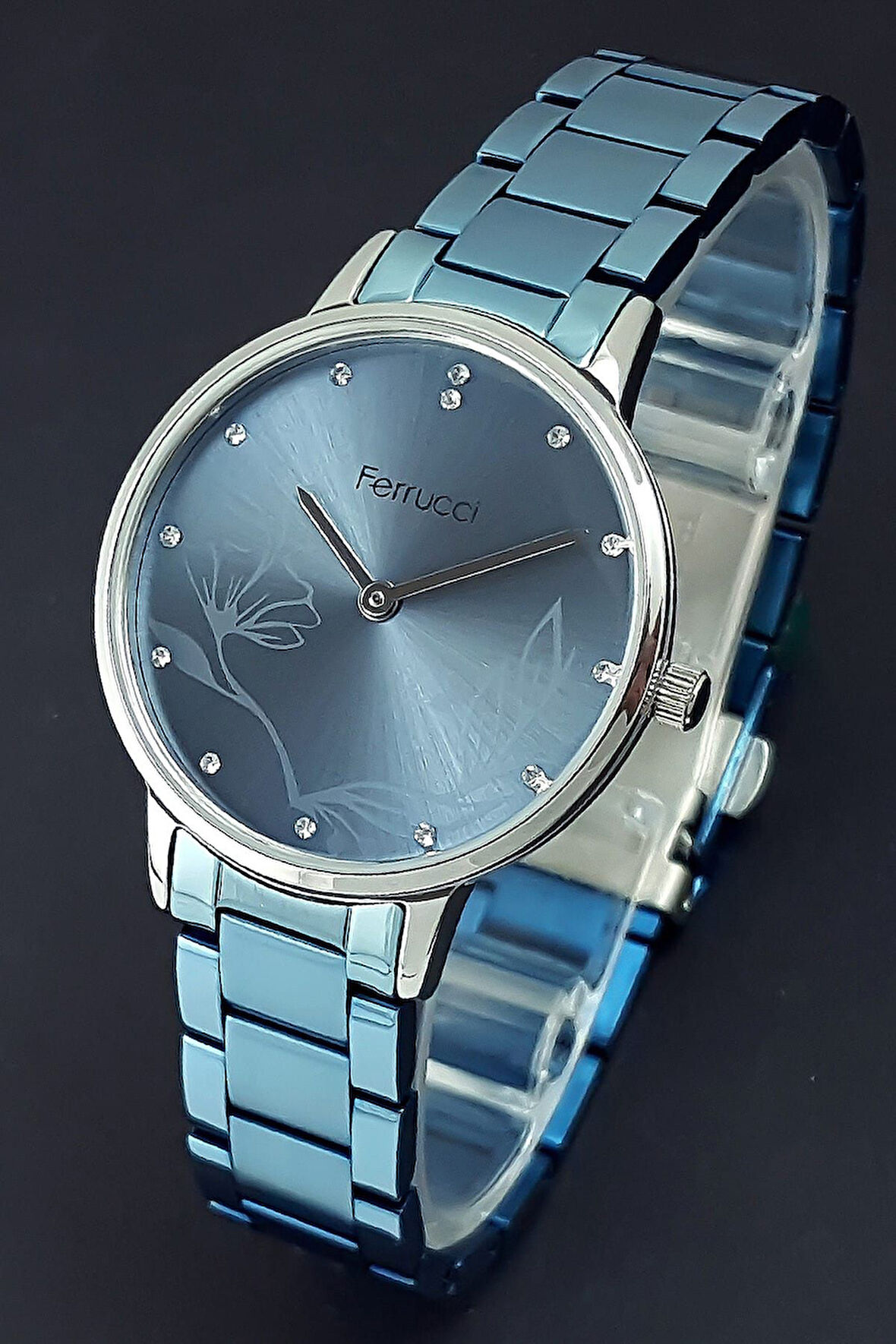 Ferrucci Mavi Renk Çelik Kadın Kol Saati 134010