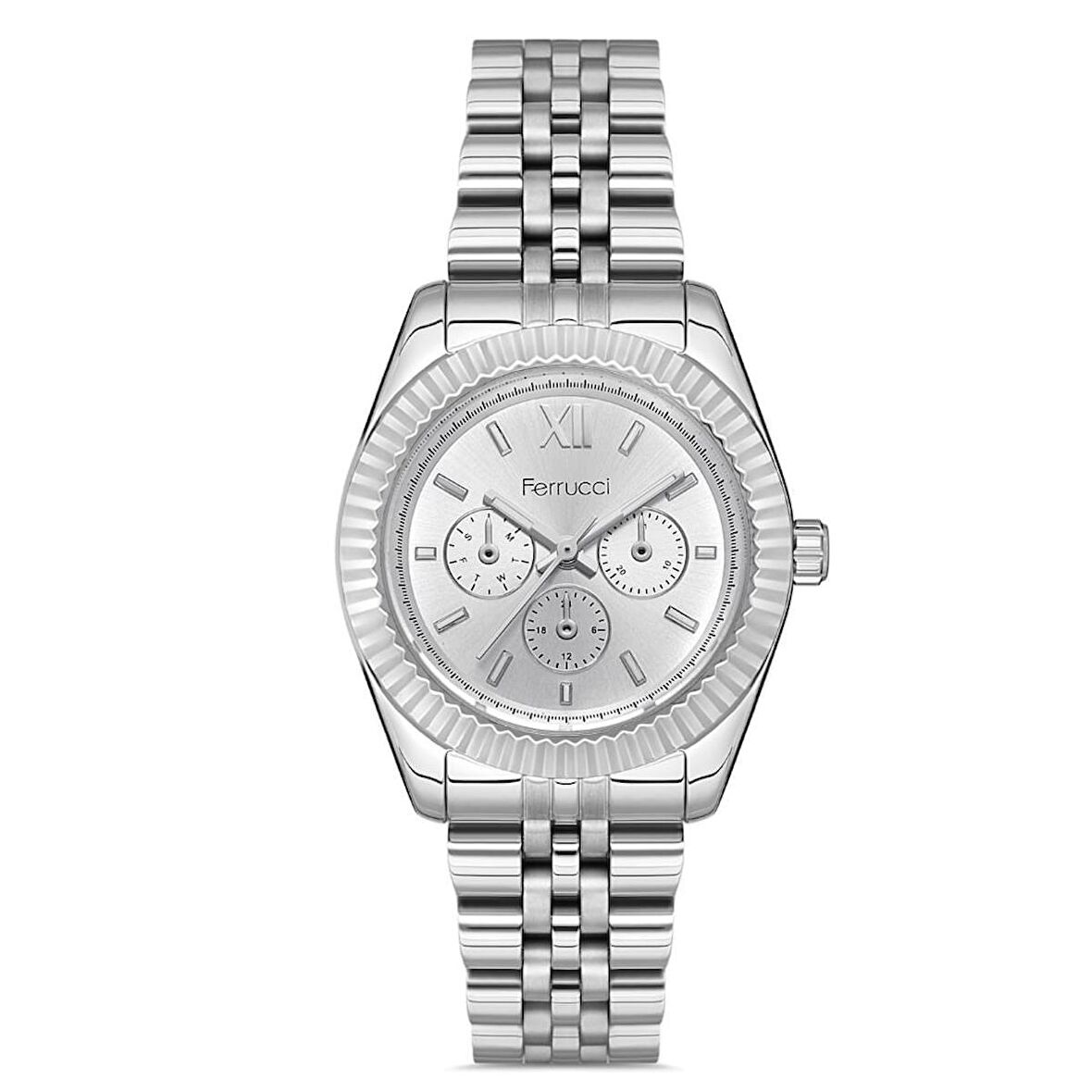 Ferrucci Rolex Kasa Yeni Sezon 1. Sınıf Çelik Kadın Kol Saat