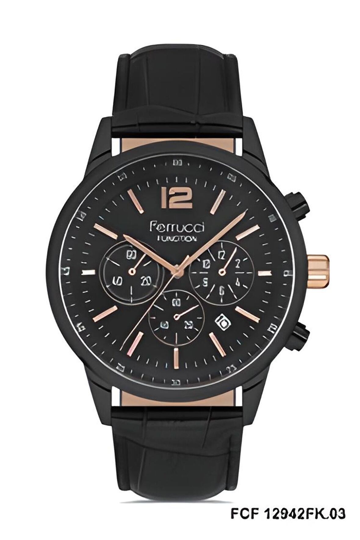FRC.FT.1.265 Ferrucci Deri Kordon Iç Göstergeleri Aktif Fonksiyonlu Yeni Sezon Erkek Kol Saati