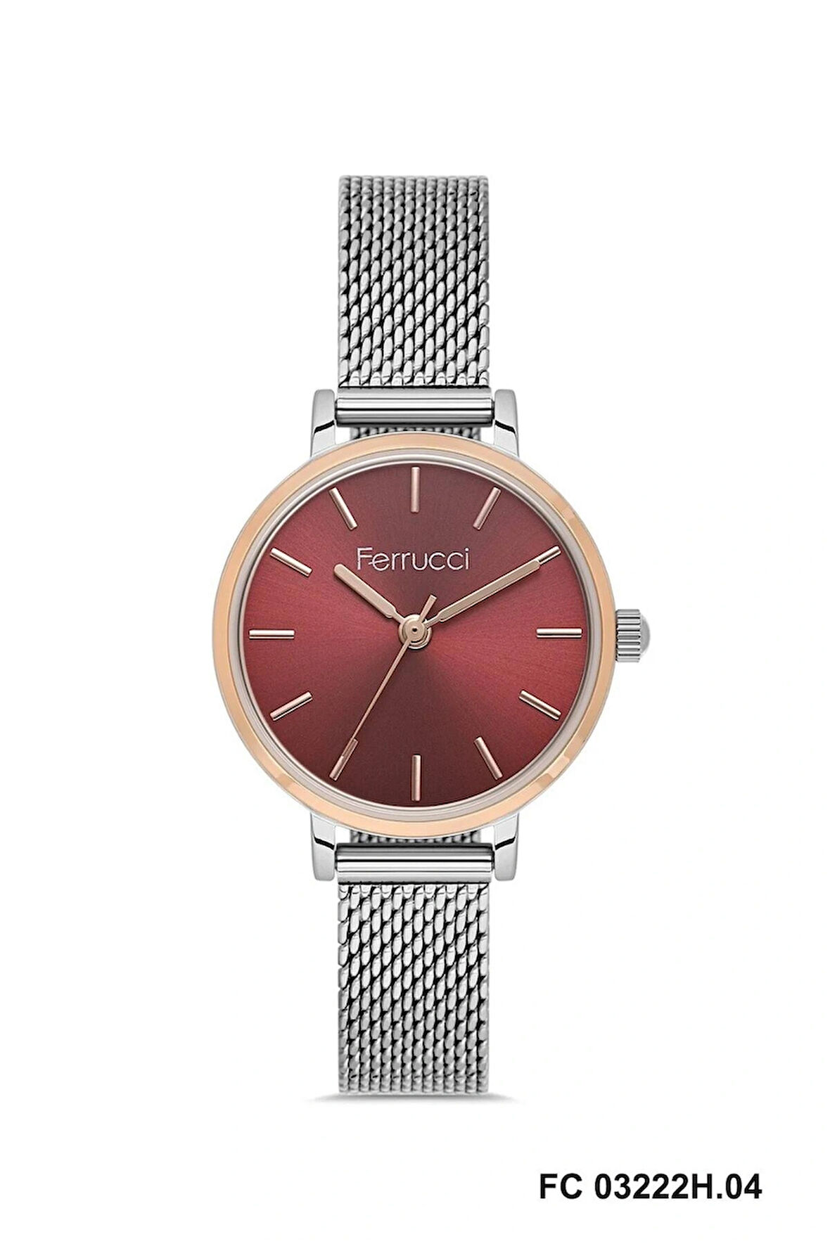 Ferrucci Hasır Ayarlanabilir Hafif Kordon Minimal Kasa Kadın Kol Saati