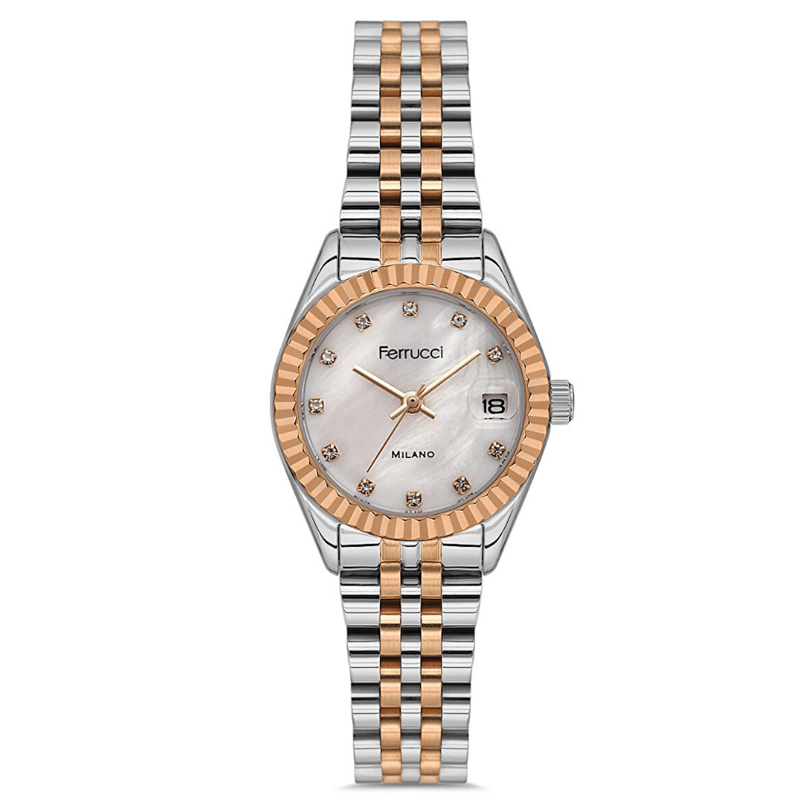 Ferrucci FER.03591M.03 Çelik Kordon Kadın Kol Saati