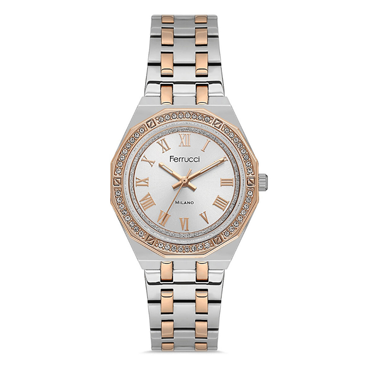 Ferrucci FER.03584M.03 Çelik Kordon Kadın Kol Saati