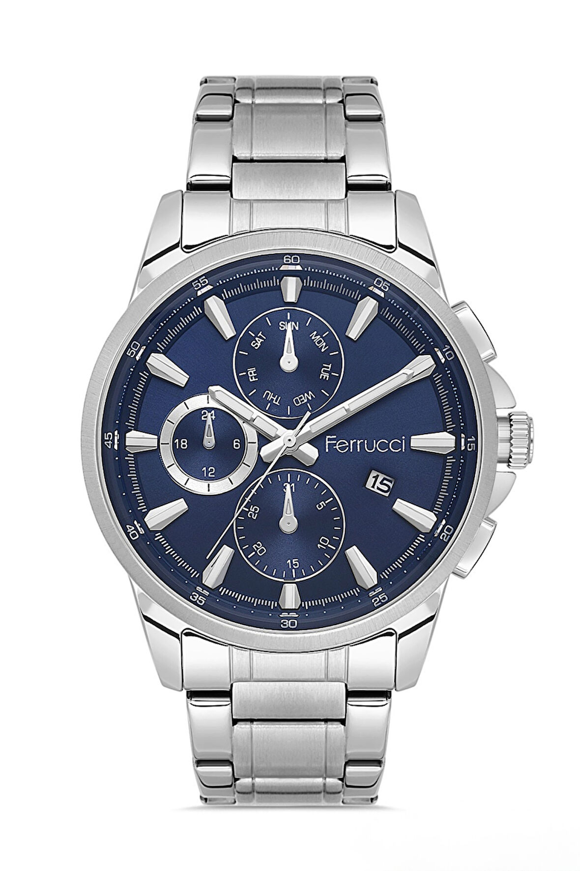 Ferrucci Gümüş Çelik Kordon Erkek Kol Saati L03596M.02 