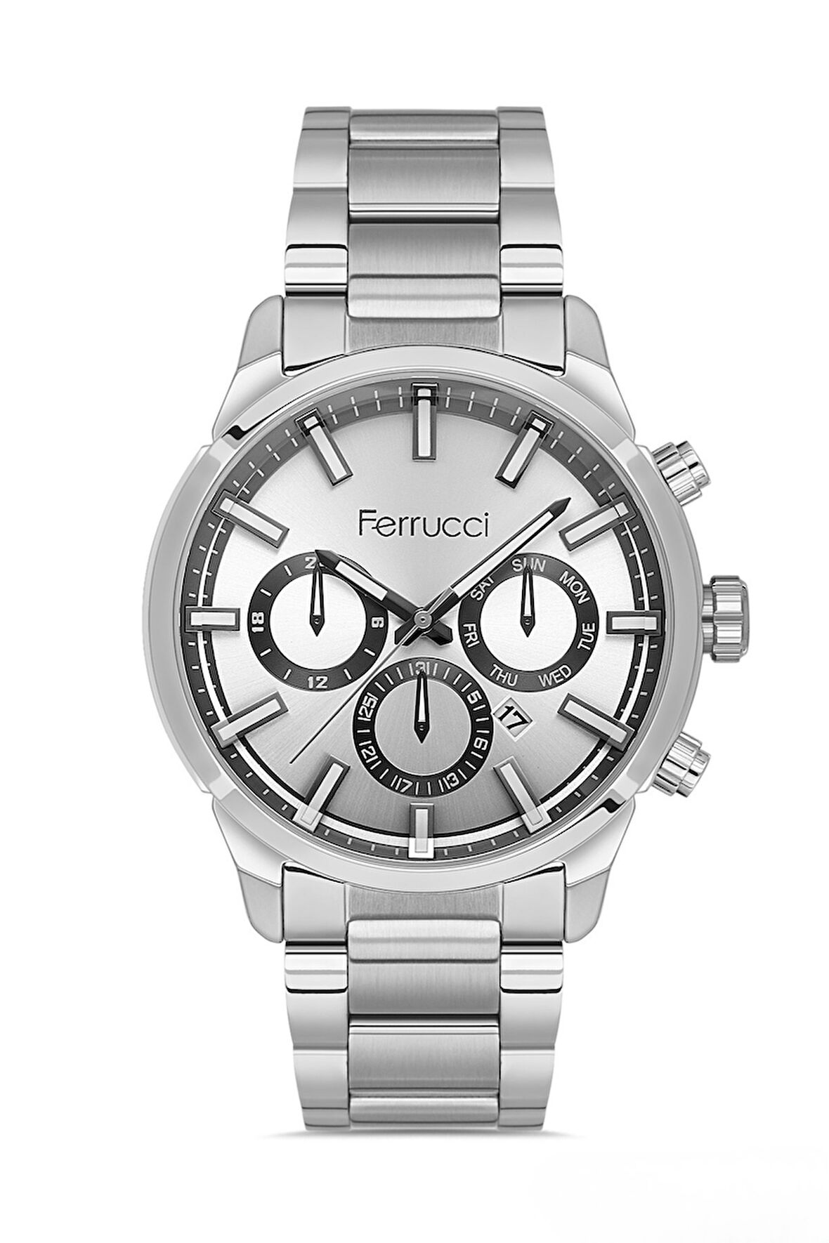 Ferrucci Gümüş Çelik Kordon Erkek Kol Saati L03632M.01 