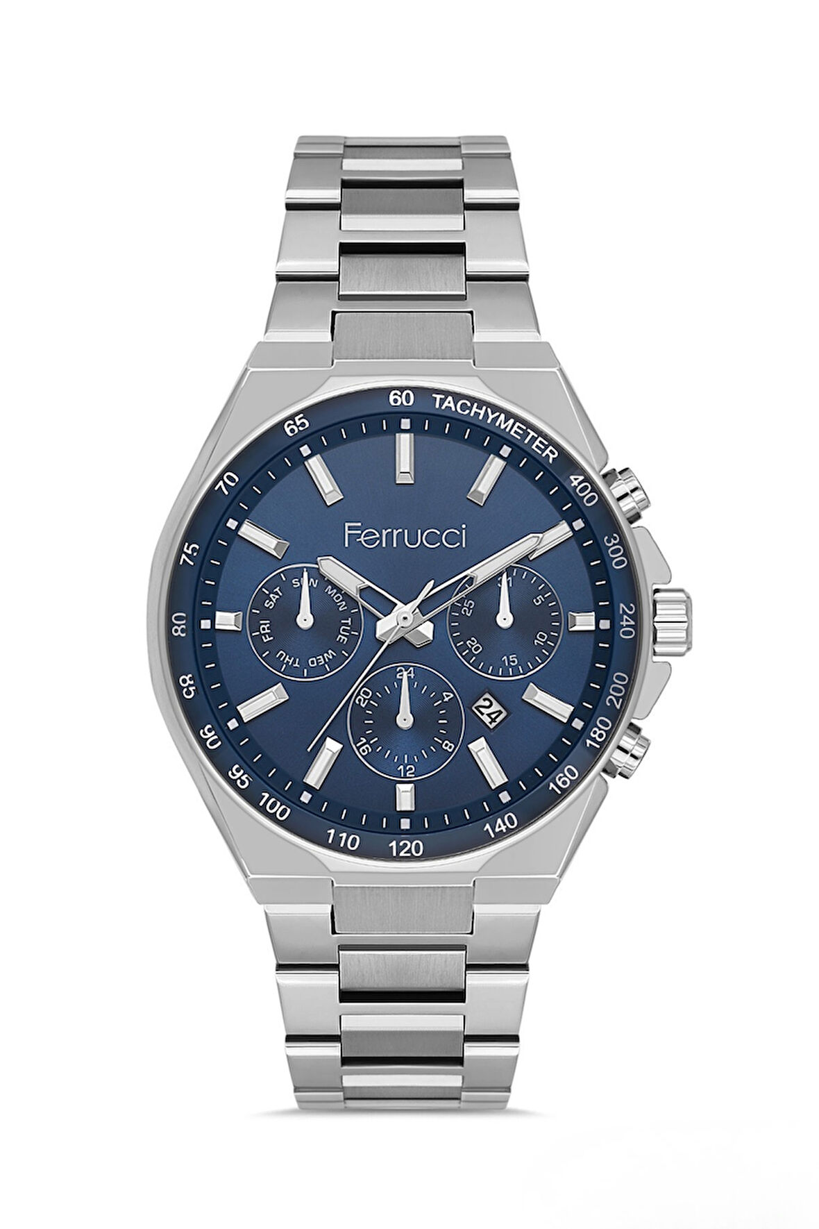 Ferrucci Gümüş Çelik Kordon Erkek Kol Saati L03635M.04 