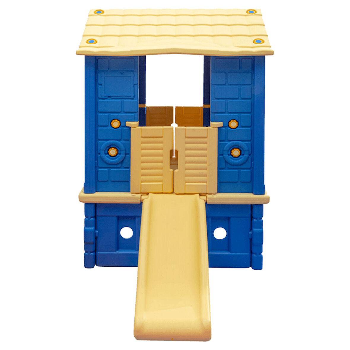 King Ev İki Kapılı Kaydıraklı Mavi