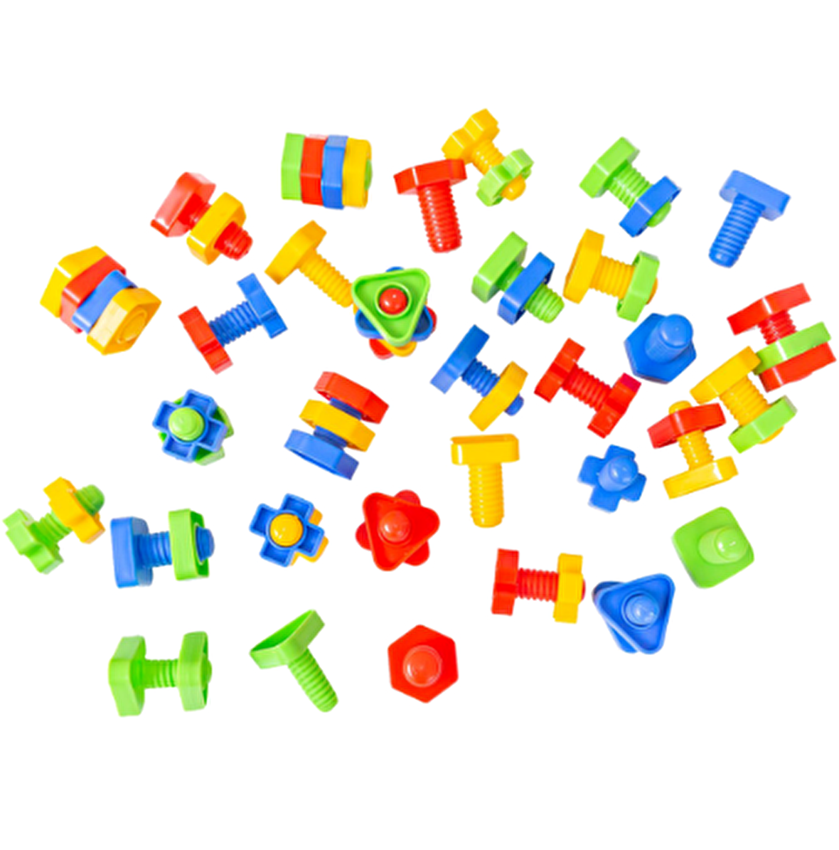 King Kids Vidalı Eğitici Şekiller 64 Parça