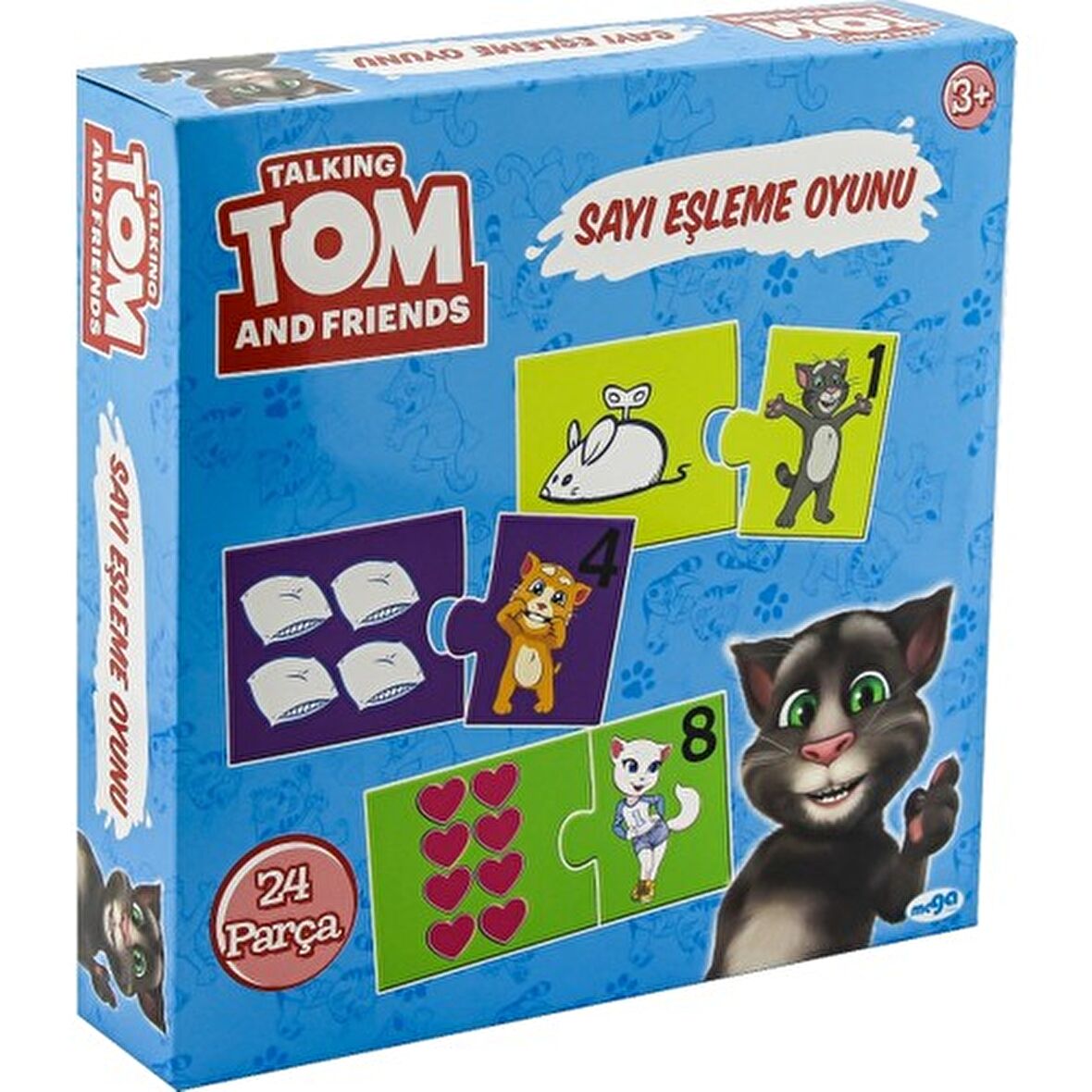 Tom Cat Hayvanlar 24 Parça Çocuk Puzzle