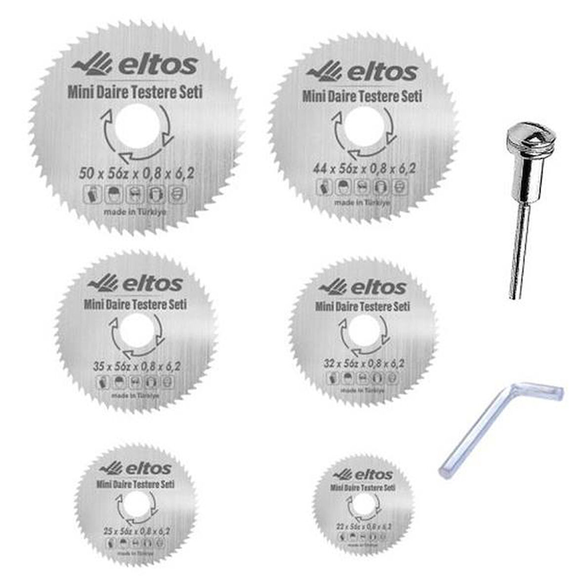 ELTOS MİNİ DAİRE TESTERE SETİ 7 PARÇA