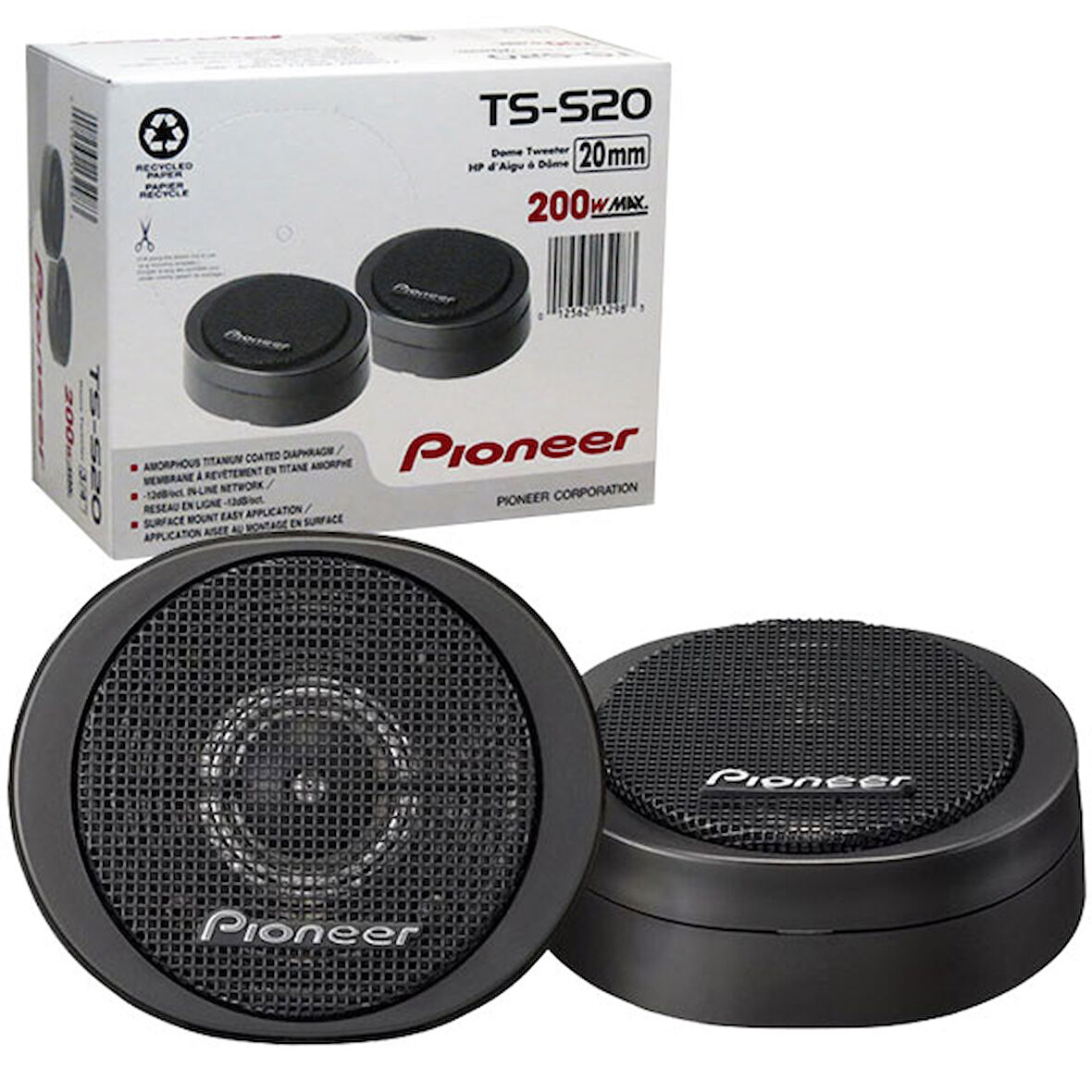 Pioneer TS-S20 20 Mm Hard Dome Oto Tweeter Hoparlör 2 Li 200 Watt