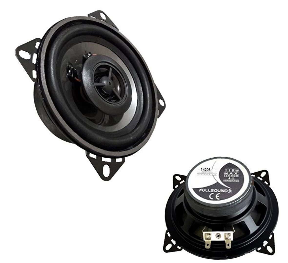 OTO HOPARLÖR 10CM 110W TWEETERLI 1 ADET FULLSOUND K-1420B