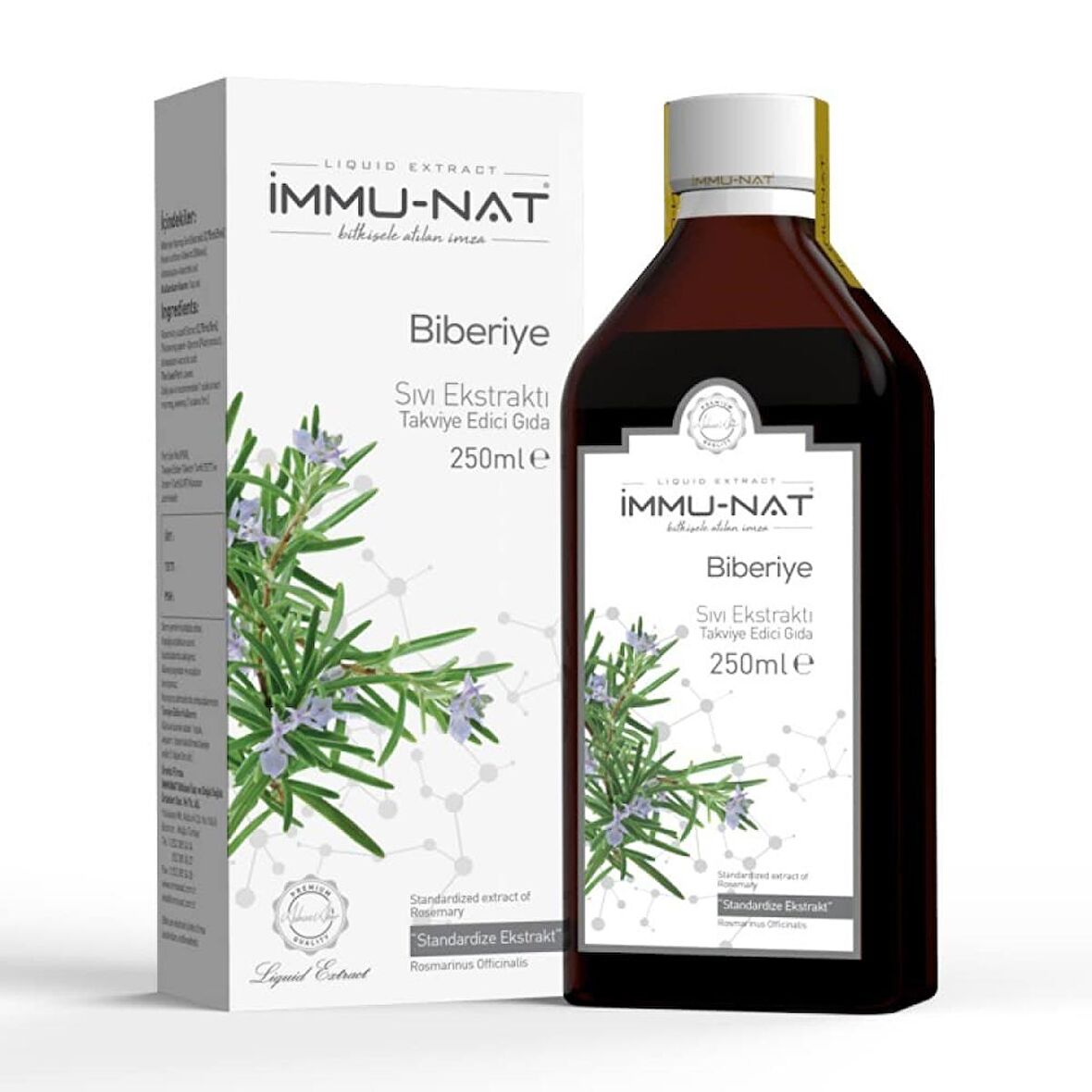 İmmunat Biberiye Yaprağı Ekstraktı 250 ml Sıvı Ekstresi 3 Kutu