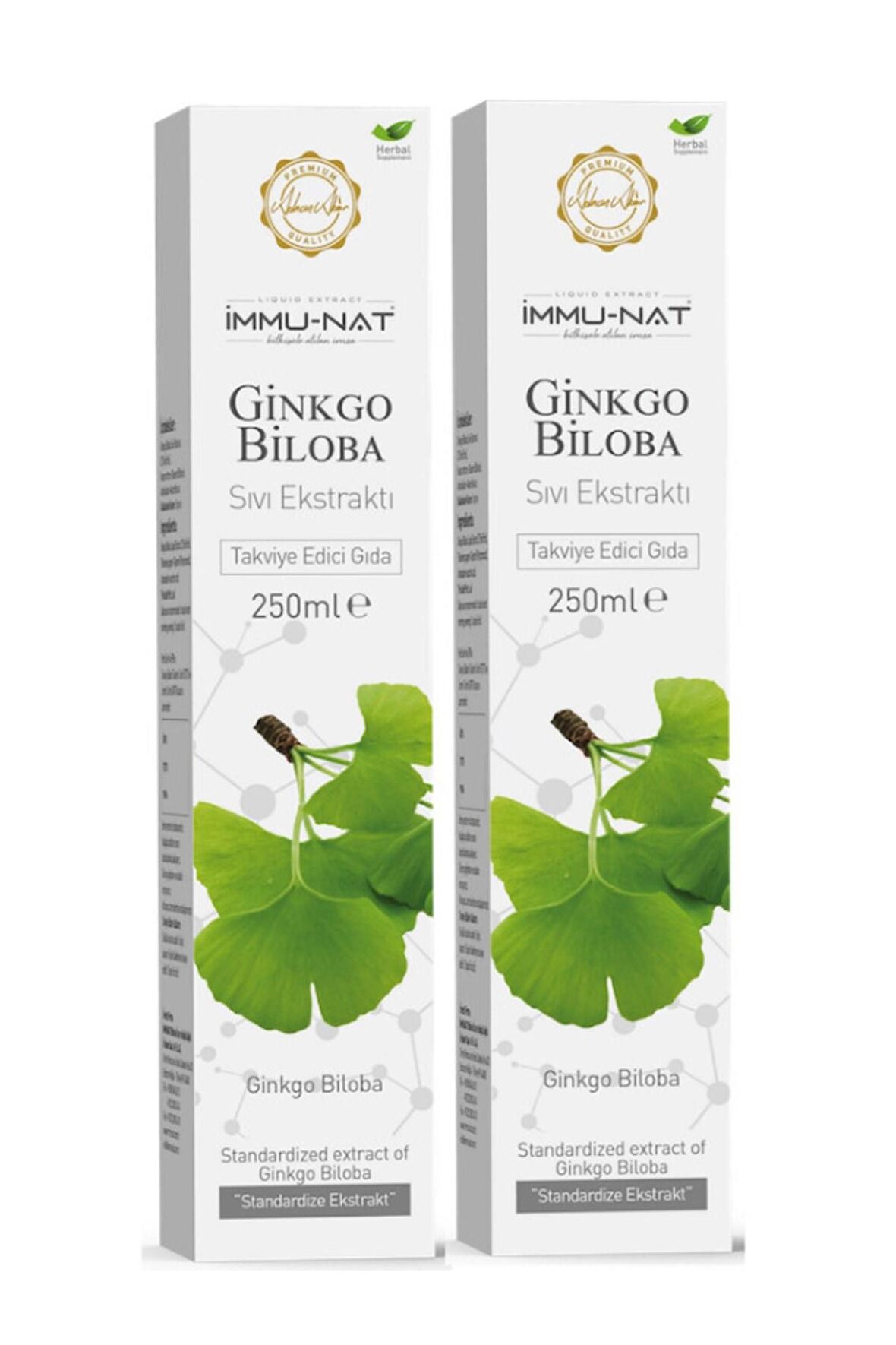 İmmunat Ginkgo Biloba Sıvı Ekstraktı 250 ml x 2 Adet