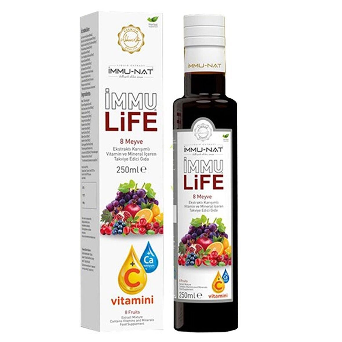İmmu-Nat İmmu Life 8 Meyve Karışımlı Ekstrat 250 ml
