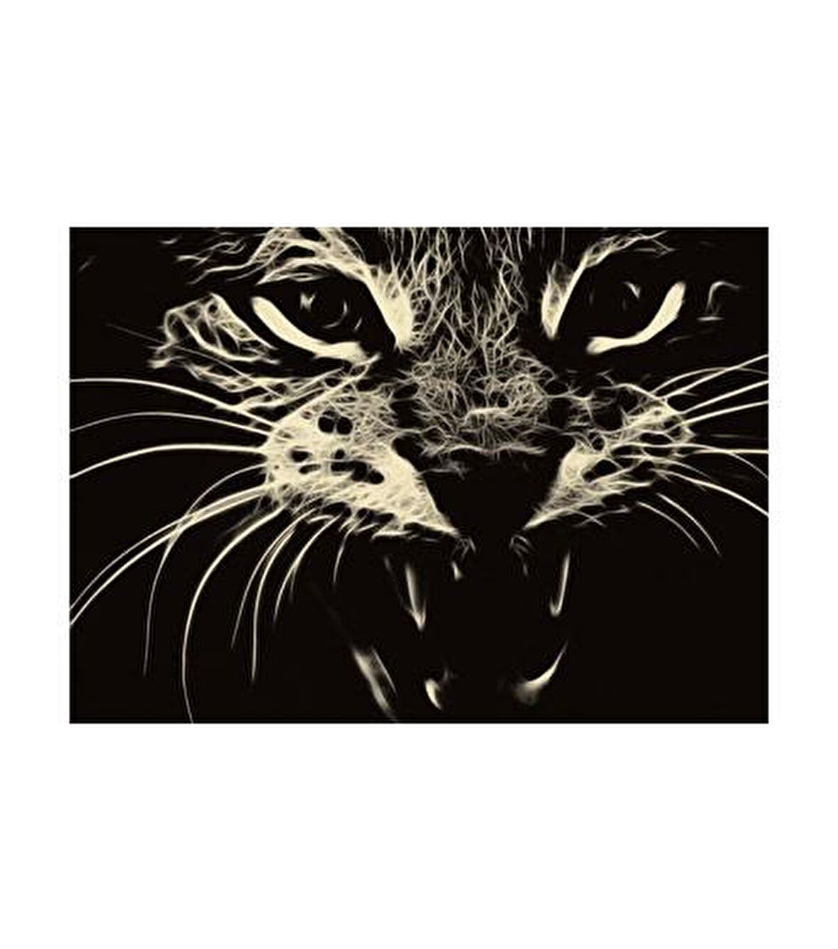 Vahşi Kedi Notebook Sticker, Laptop sticker,, Hp Sticker, Asus Sticker, 15.6 inç Sticker