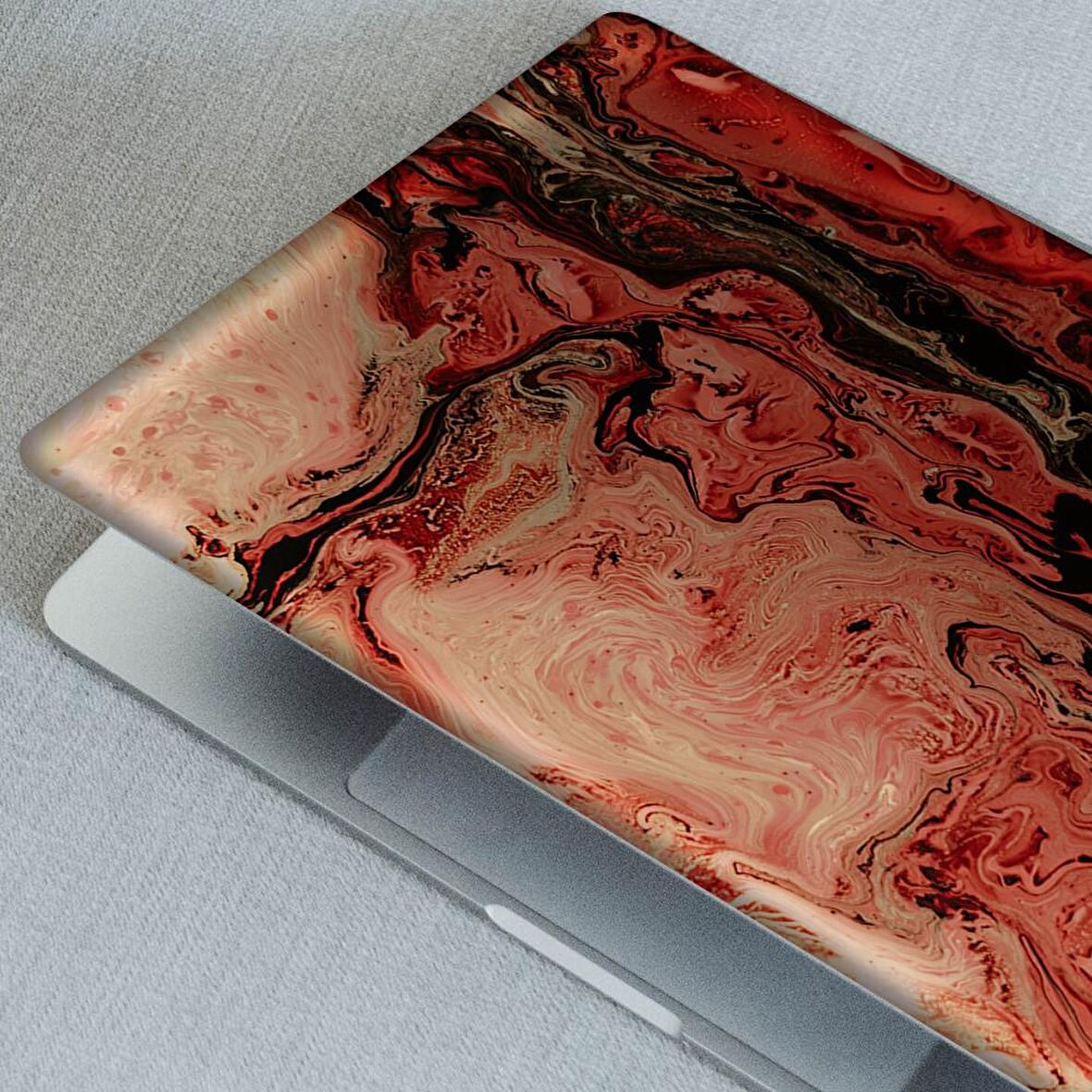 Kırmızı Agate Taşı Notebook Sticker, Laptop sticker,, Hp Sticker, Asus Sticker, 15.6 inç Sticker