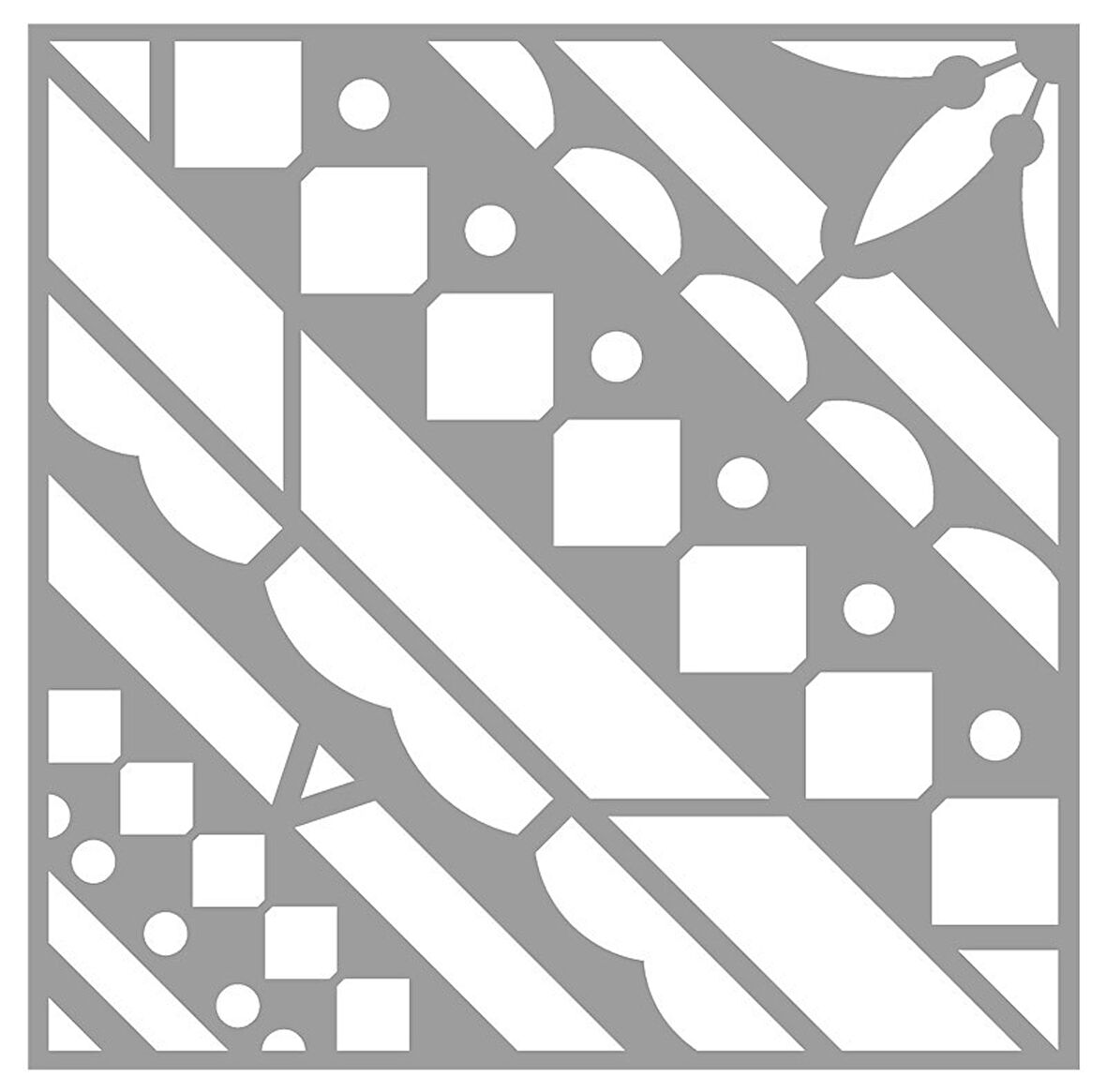 Kızılderili Desen Stencil Boyama şablonu 30x30 cm, Duvar Stencil, Fayans Stencil, Mobilya Stencil