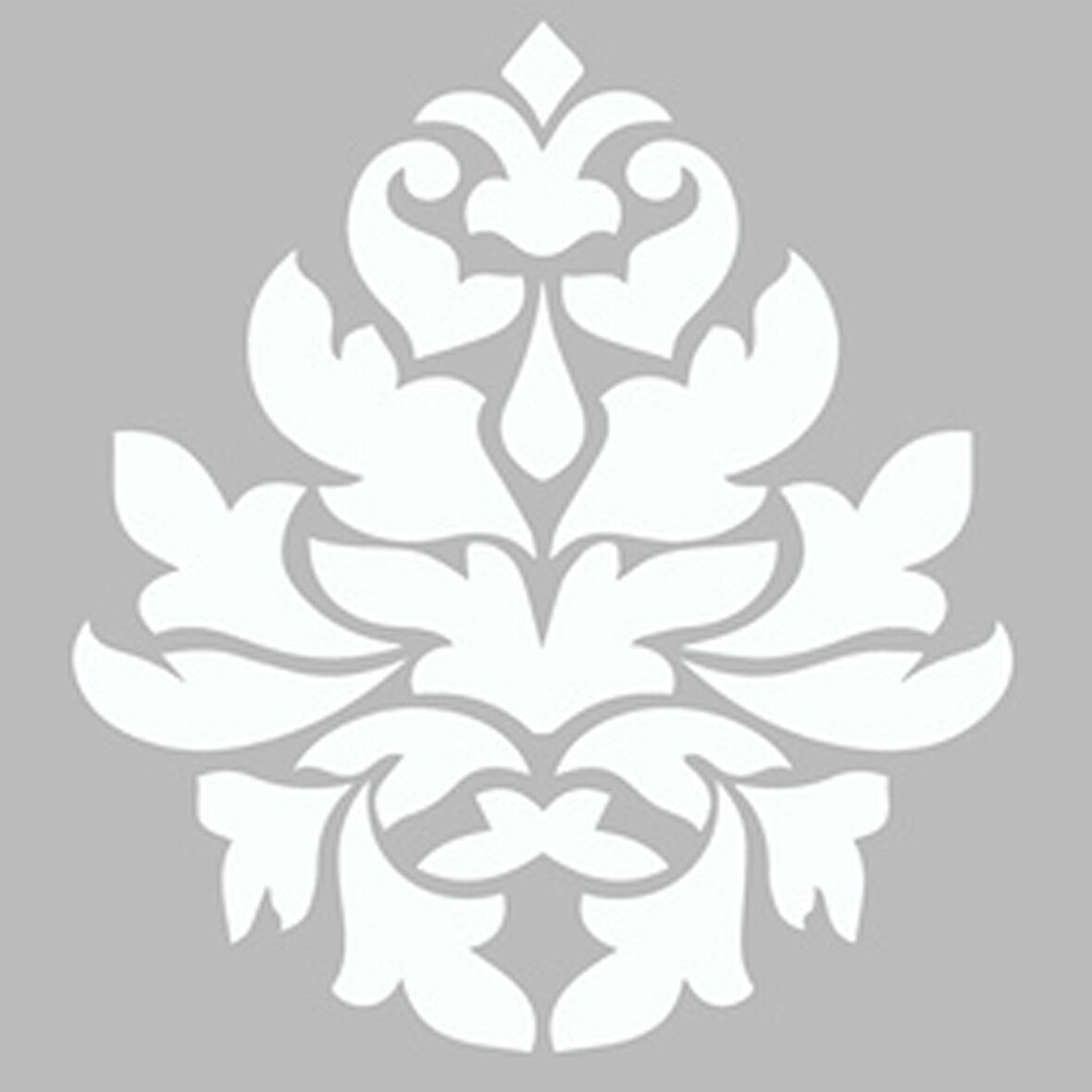 Damask 4 Stencil Boyama şablonu 30x30 cm, Duvar Stencil, Fayans Stencil, Mobilya Stencil