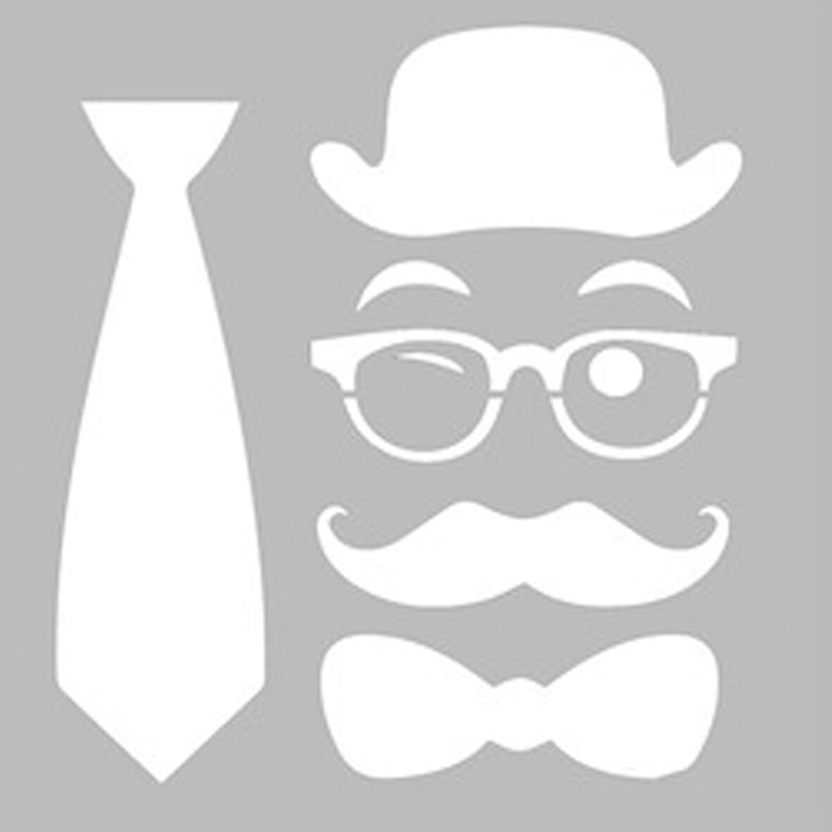 Hipster Stencil Boyama şablonu 30x30 cm, Duvar Stencil, Fayans Stencil, Mobilya Stencil