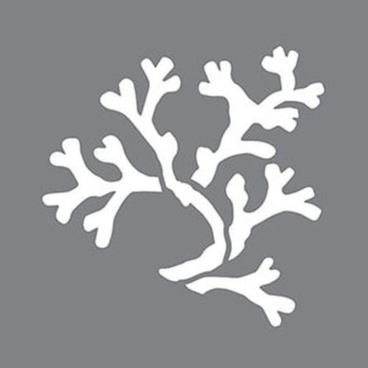 Coral Stencil Boyama şablonu 30x30 cm, Duvar Stencil, Fayans Stencil, Mobilya Stencil