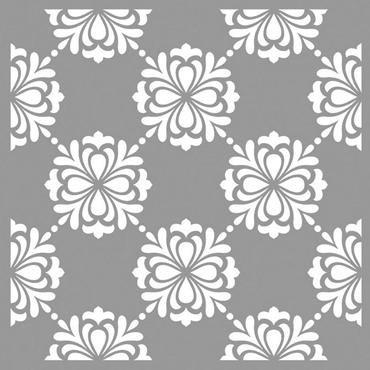 Karo Acacia Stencil Boyama şablonu 30x30 cm, Duvar Stencil, Fayans Stencil, Mobilya Stencil