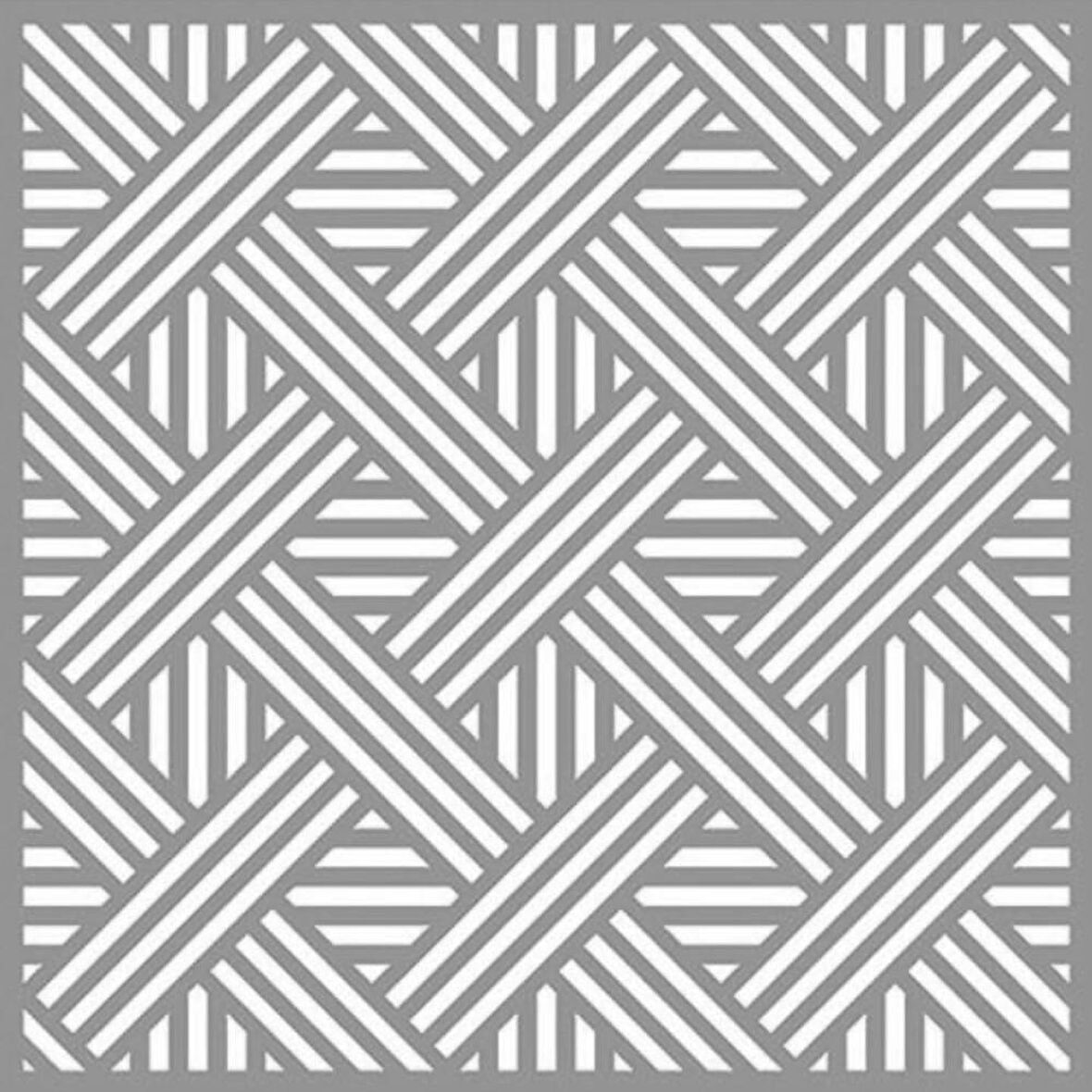 Sepet Deseni Stencil Boyama şablonu 30x30 cm, Duvar Stencil, Fayans Stencil, Mobilya Stencil