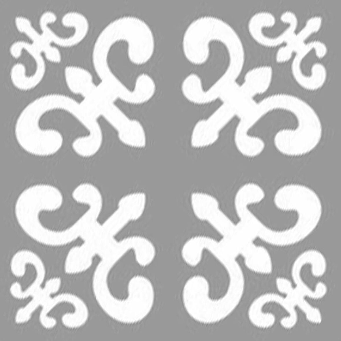 Damask Karo-2 Stencil Boyama şablonu 30x30 cm, Duvar Stencil, Fayans Stencil, Mobilya Stencil