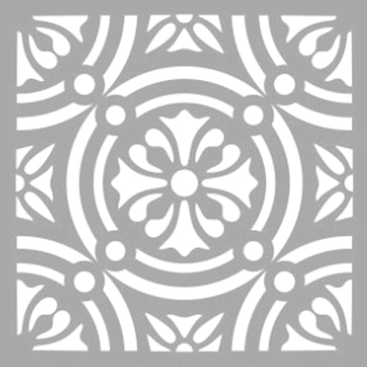 Karo Desen Stencil Boyama şablonu 30x30 cm, Duvar Stencil, Fayans Stencil, Mobilya Stencil