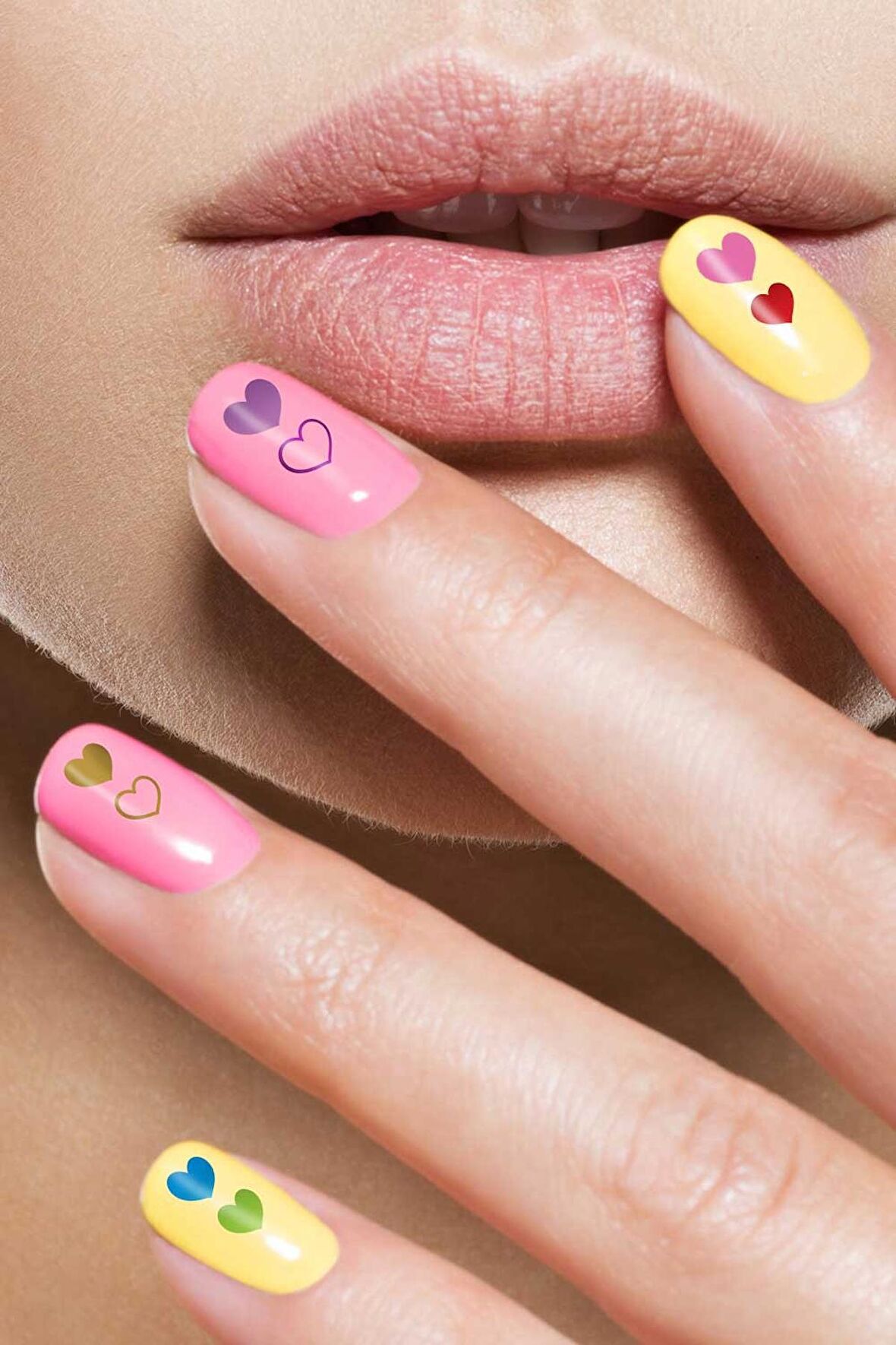 Kalpler Tırnak Dövmesi,Tırnak Tattoo,Nail Art ,Tırnak Sticker