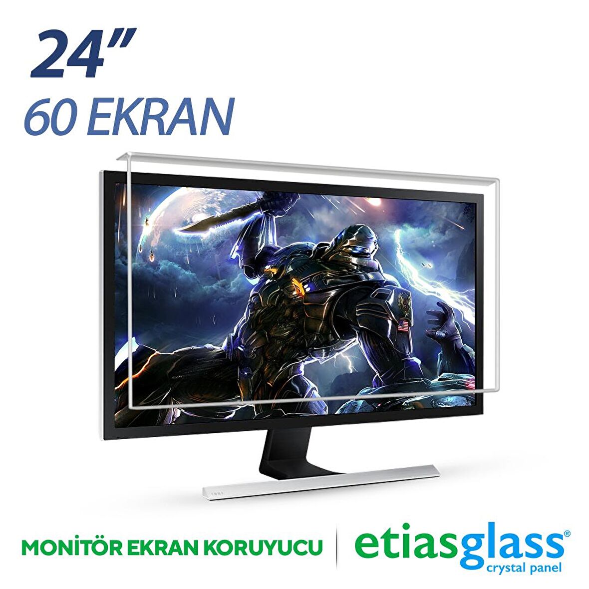 ETİASGLASS 24" Monitör Ekran Koruyucu / 3mm Ekran Koruma Paneli