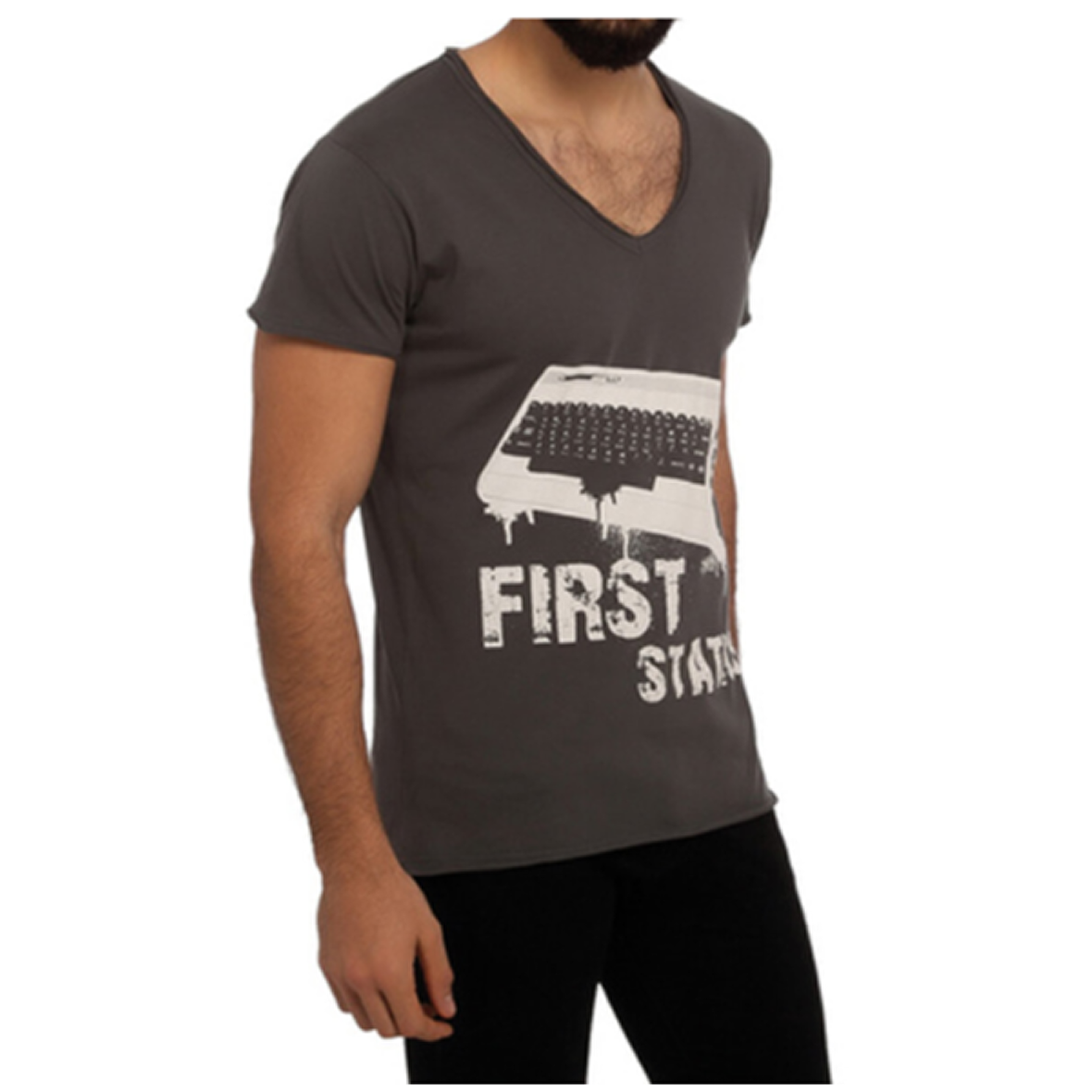 Biggdesign T-Shirt First Station Gri-L