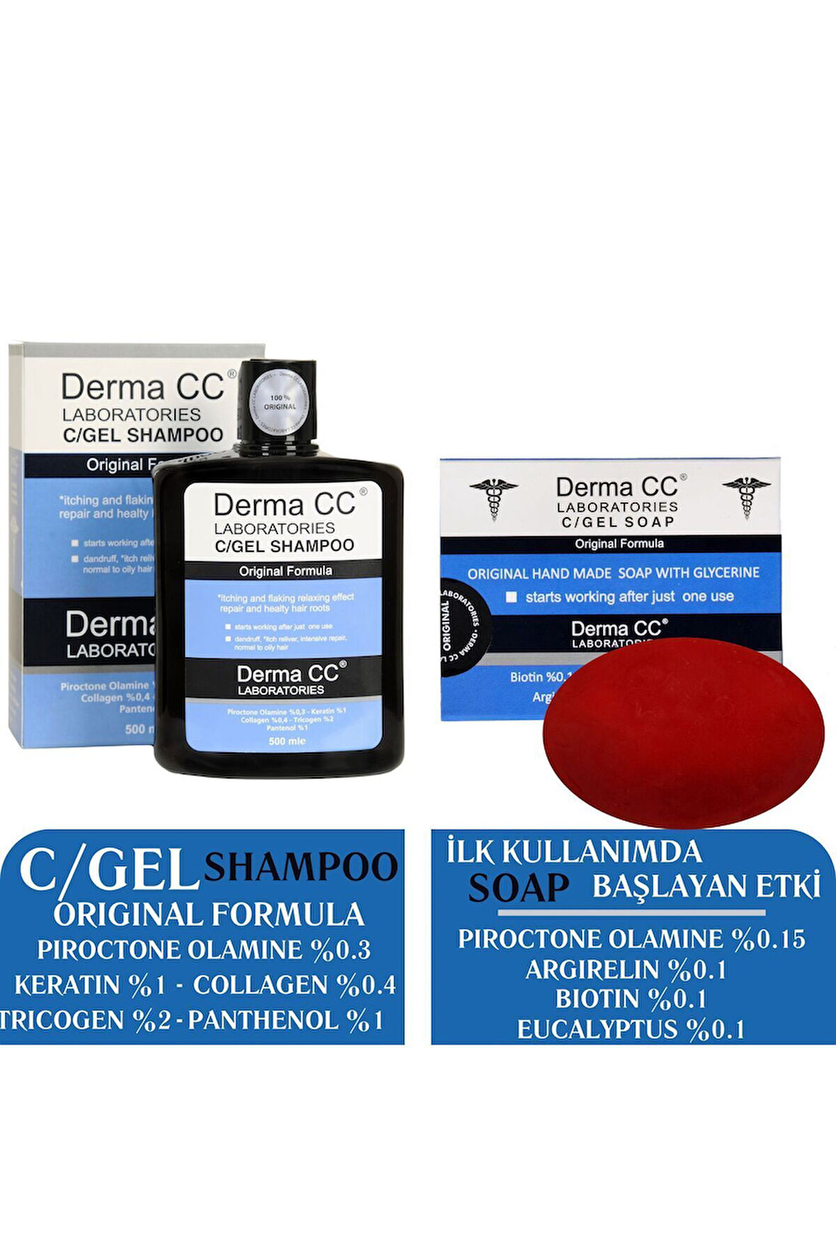 C/GEL Şampuan 500m + C/gel Sabun 120g - Onarım Seti