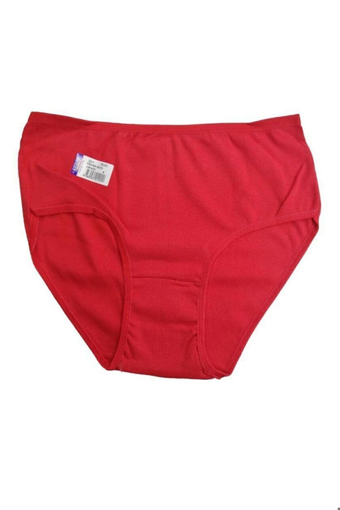 SEDEF 1047 NO:6 BEDEN 2XL 6 LI BAYAN RIBANA BATO KÜLOT KIRMIZI