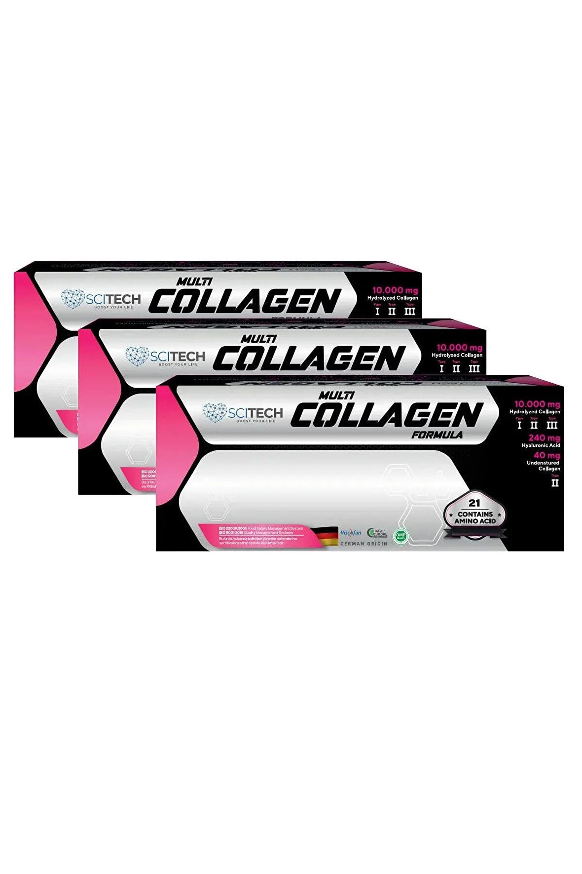 Sci-Tech Multi Collagen Formula Kolajen ve Vitamin Takviyesi 11,2 gr x 30 Saşe