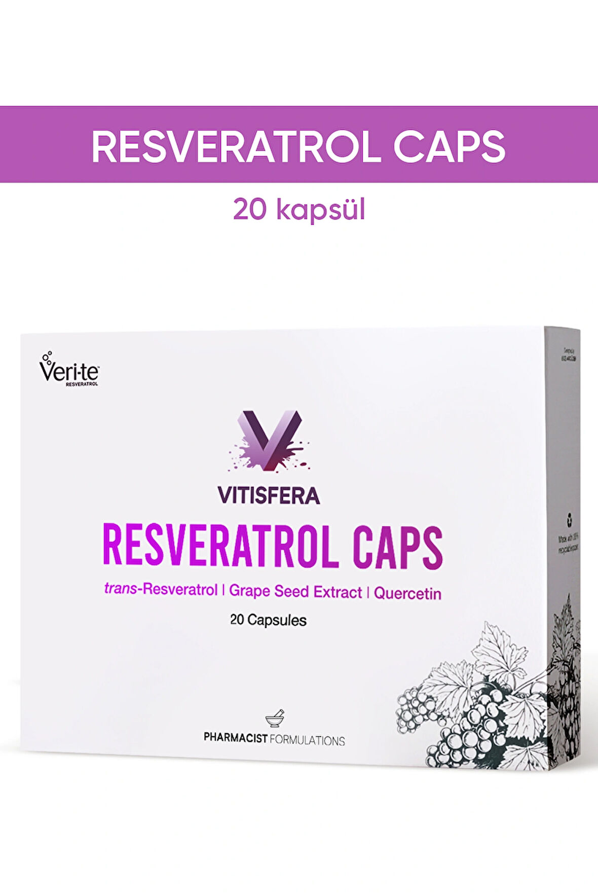 Vitisfera Resveratrol Caps 20 Kapsül