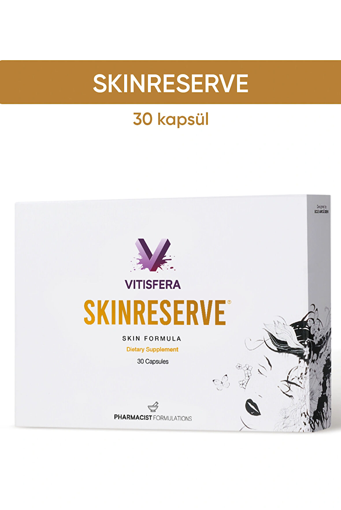 Vitisfera SkinReserve 30 Kapsül- Cüce Palmiye Ekstresi, Hayıt Ekstresi, Multivitamin ve Multimineral