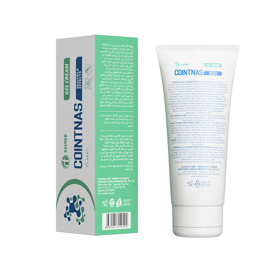 NASMED COİNTNAS GEL CREAM 75 ML