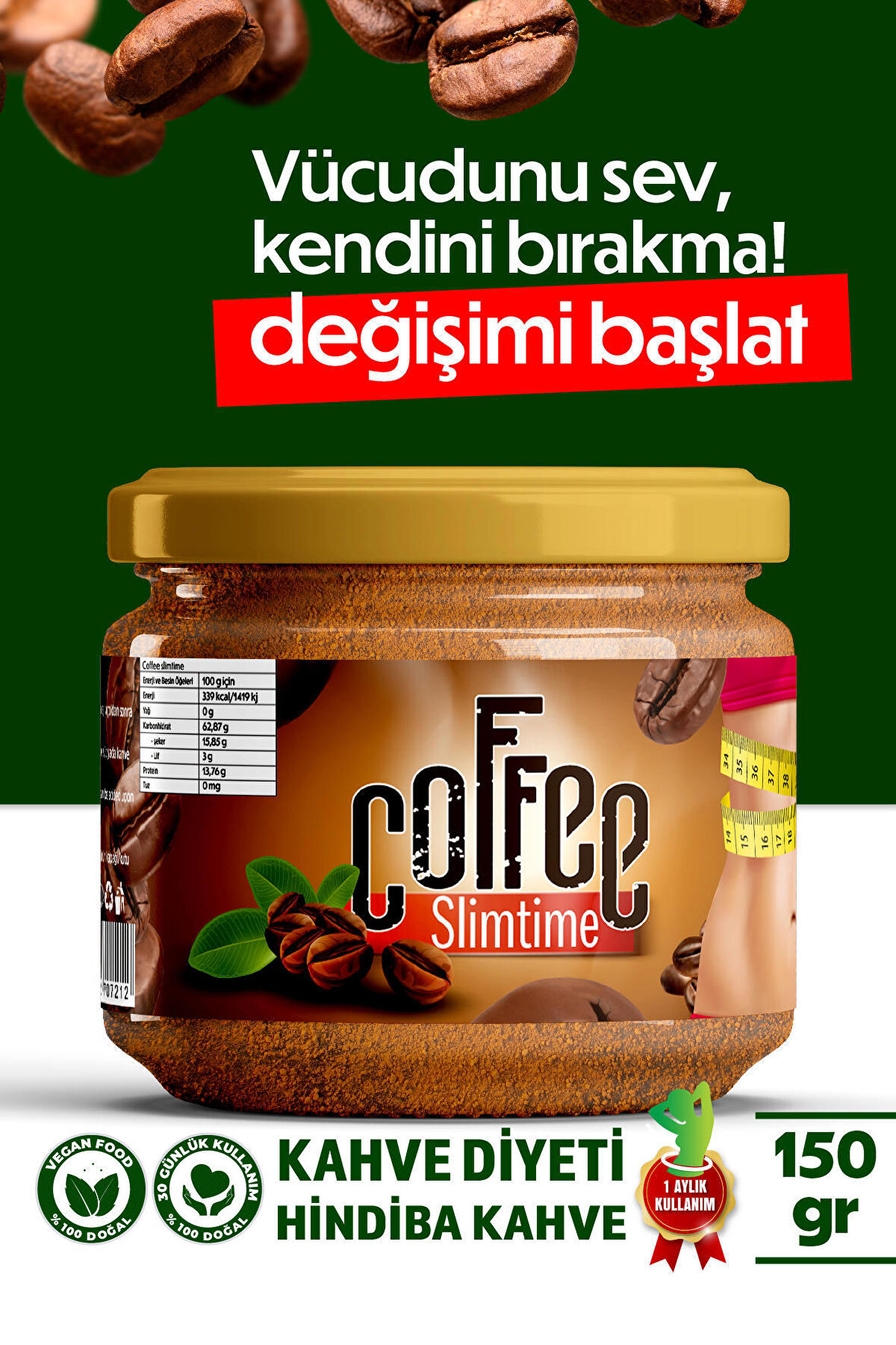 Nlife Coffee Diyete Yardımcı Hindiba 150 gr Hazır Kahve