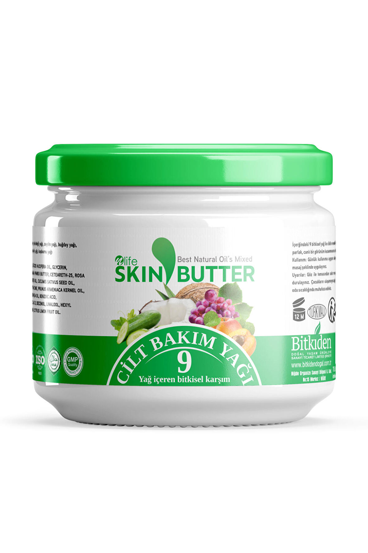 Skin Butter Cilt Bakım Kremi 9 Bitkisel Yağ Karışımı 190 ml