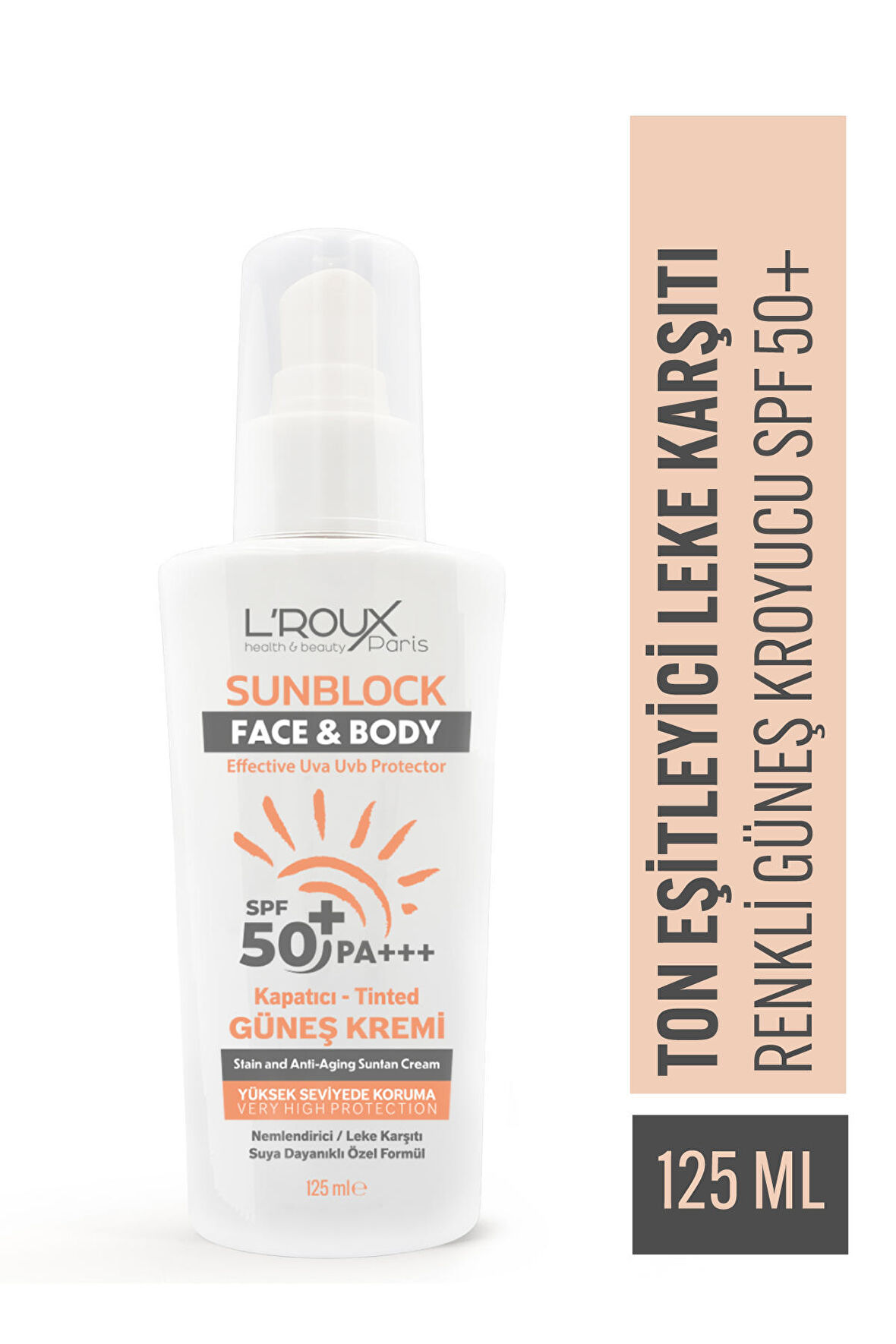 Yüksek Korumalı Leke Karşıtı Ve Cilt Tonu Eşitleyici Renkli (tinted) Güneş Kremi Spf 50+ 125 Ml