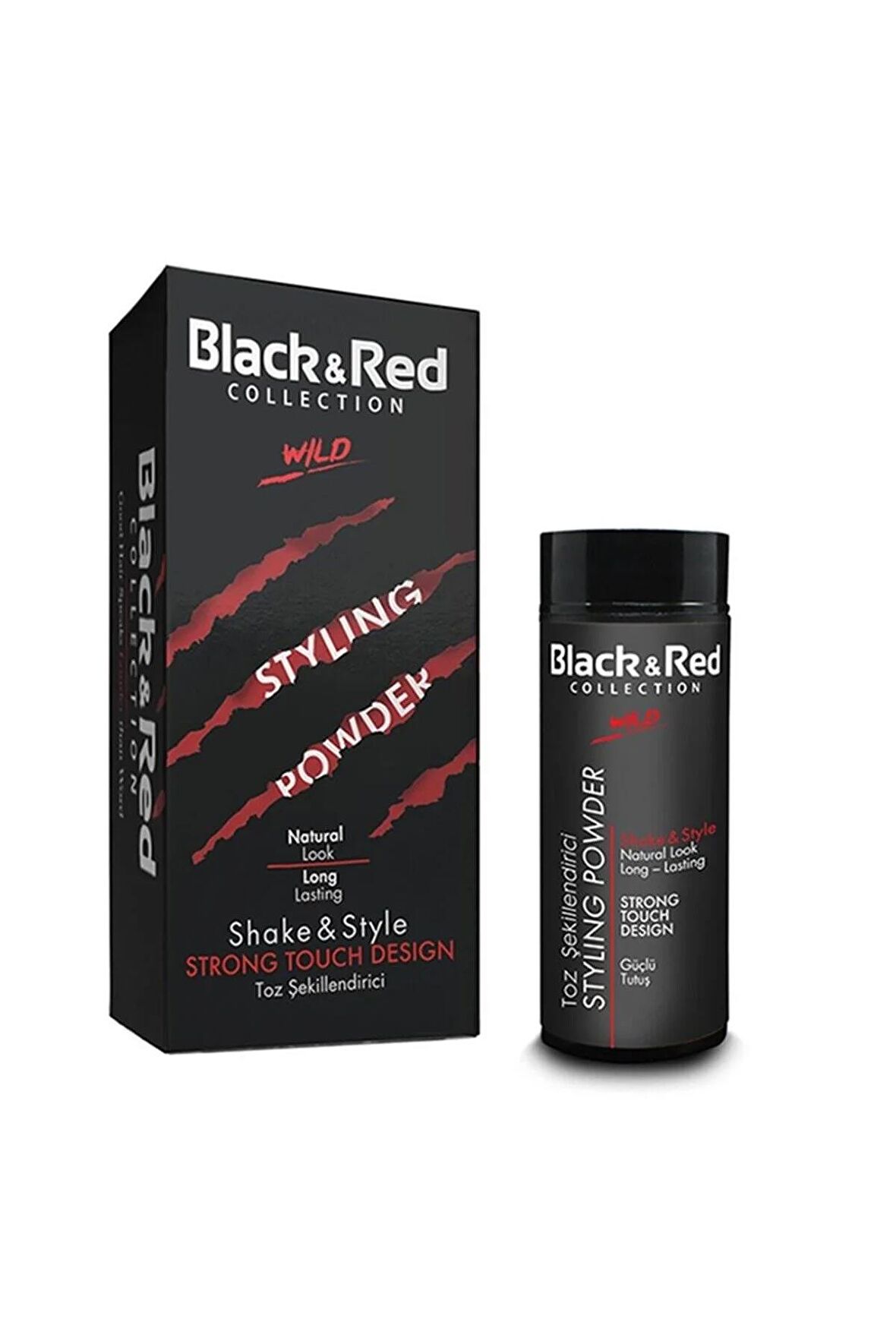 Black & Red Natural Ultra Strong Toz Şekillendirici 20 gr