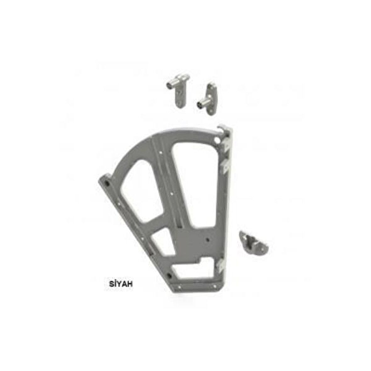 Mesan Plastik Ayakkabılık İkili Yeni Nesil Siyah