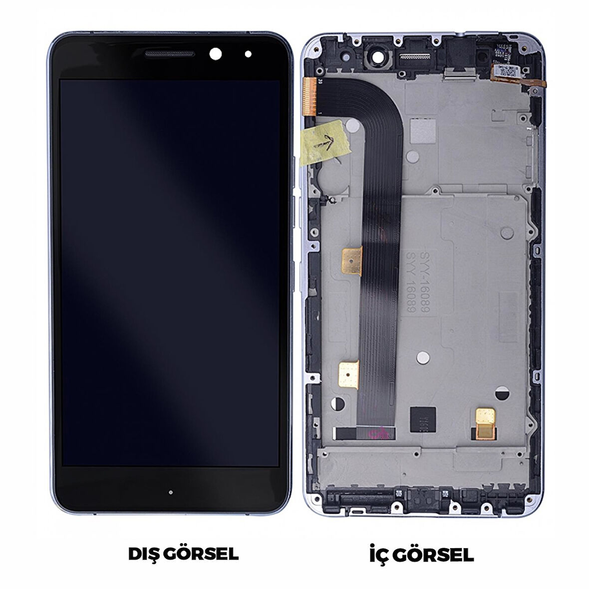 Teknonet General Mobile GM5 Plus Uyumlu Org Lcd+Dokunmatik+Çıtalı VR-9634